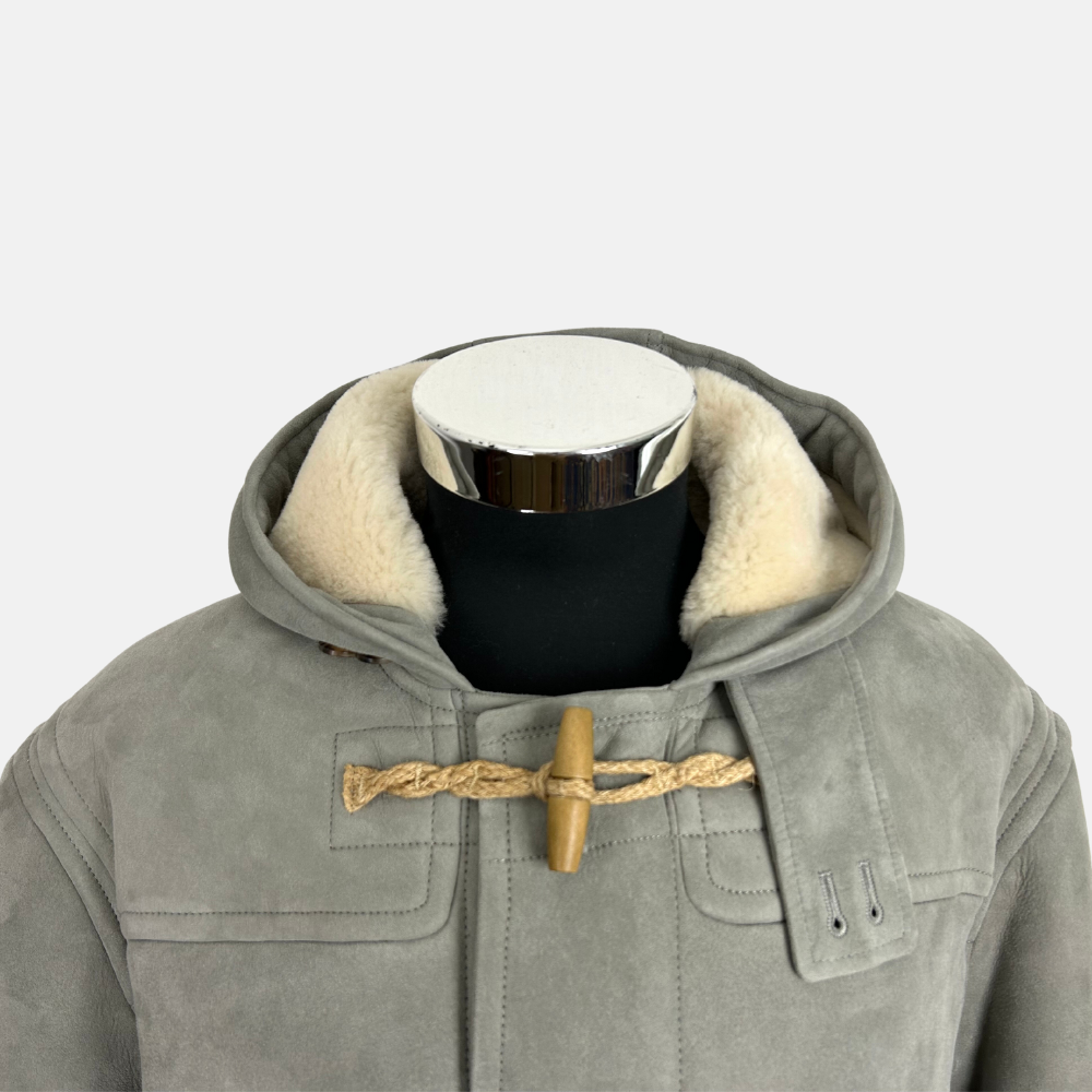 Grey Shearling Coat (M)