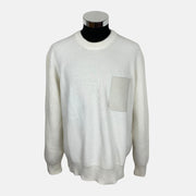 Offwhite Sweater made of Cotton and Silk (EU 52)