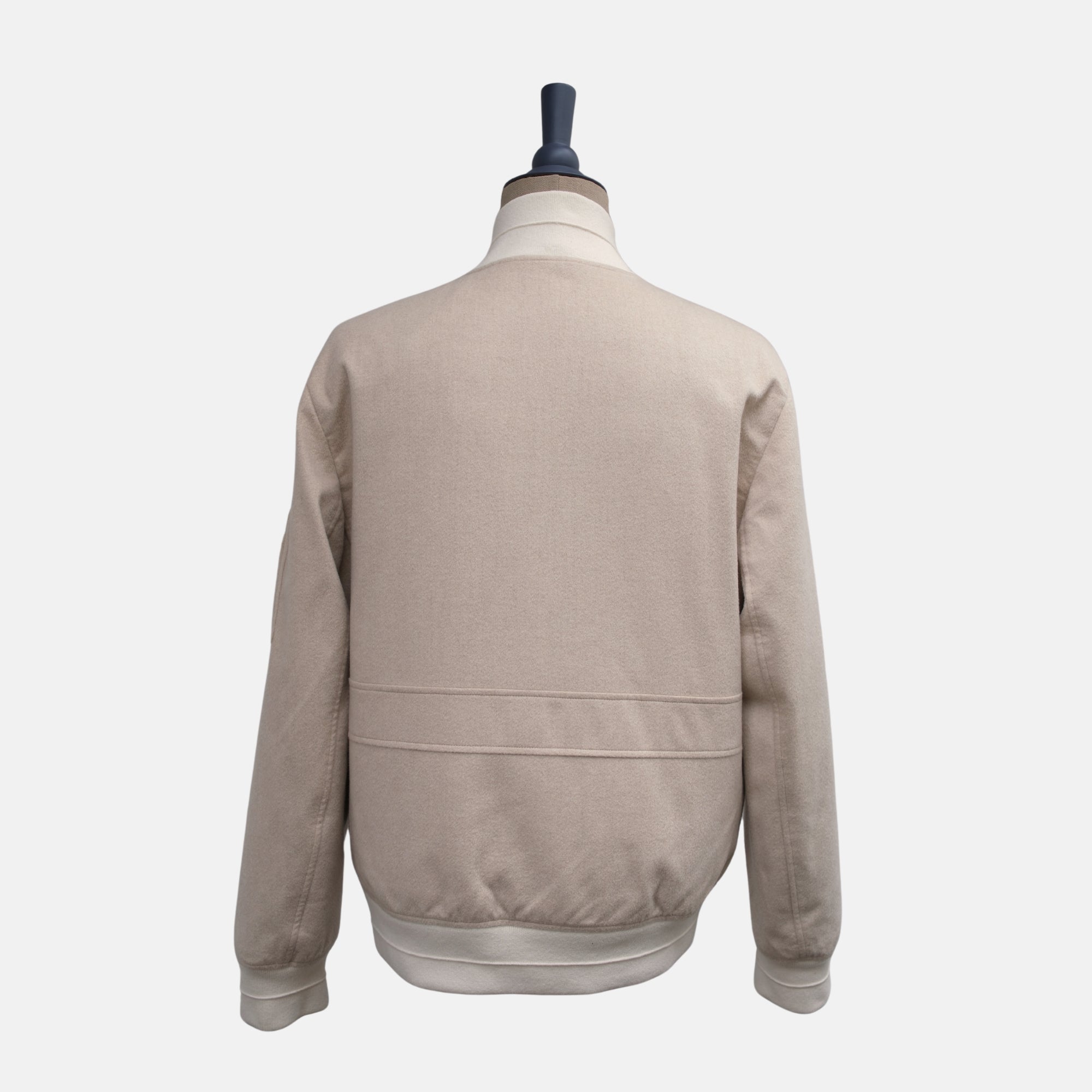 Beige Cashmere Bomber Jacket (EU 50)