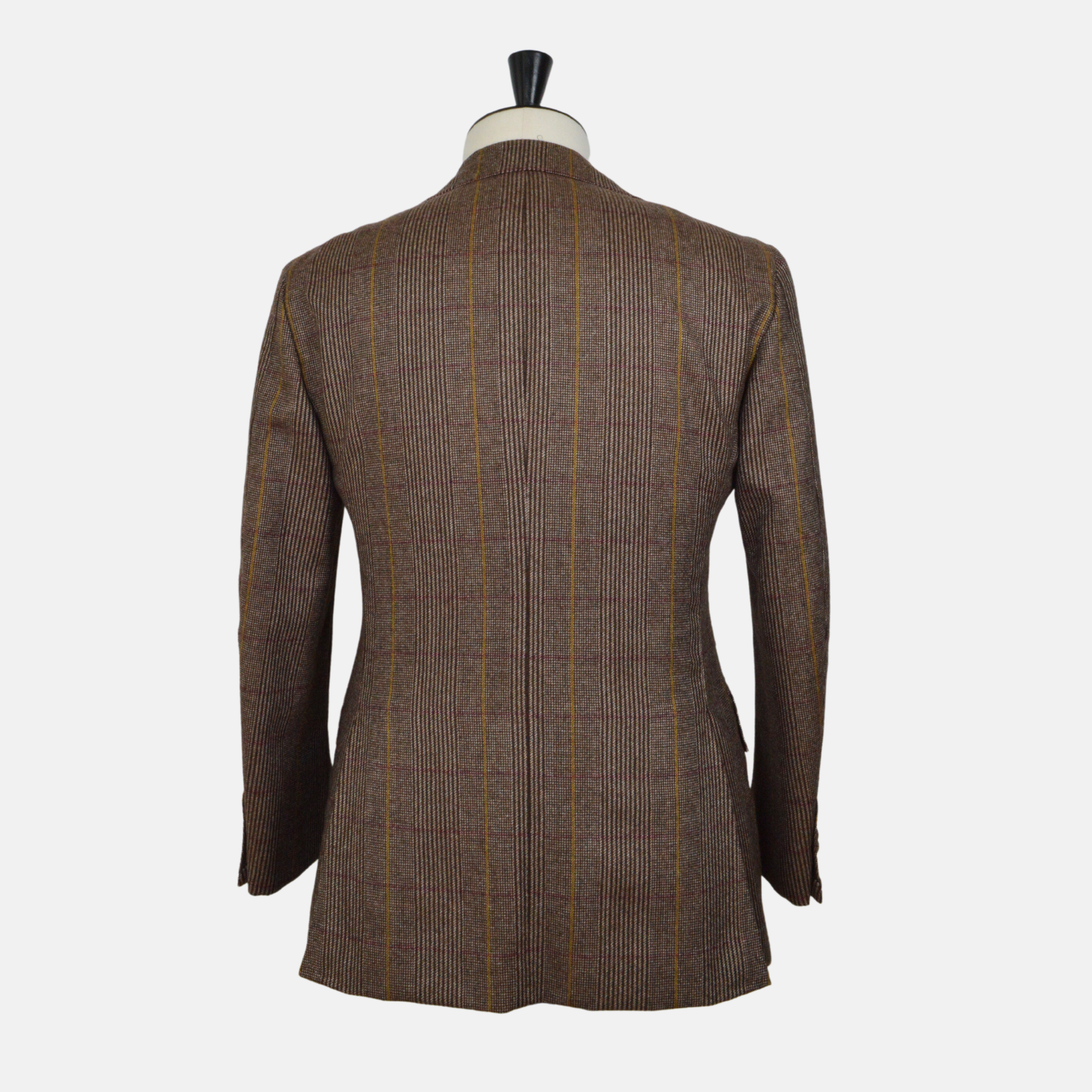 Brown Patterned 3 Piece-Suit made of Virgin Wool (EU 48)