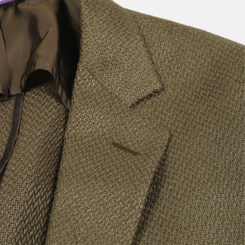 Olive Blazer made of Linen