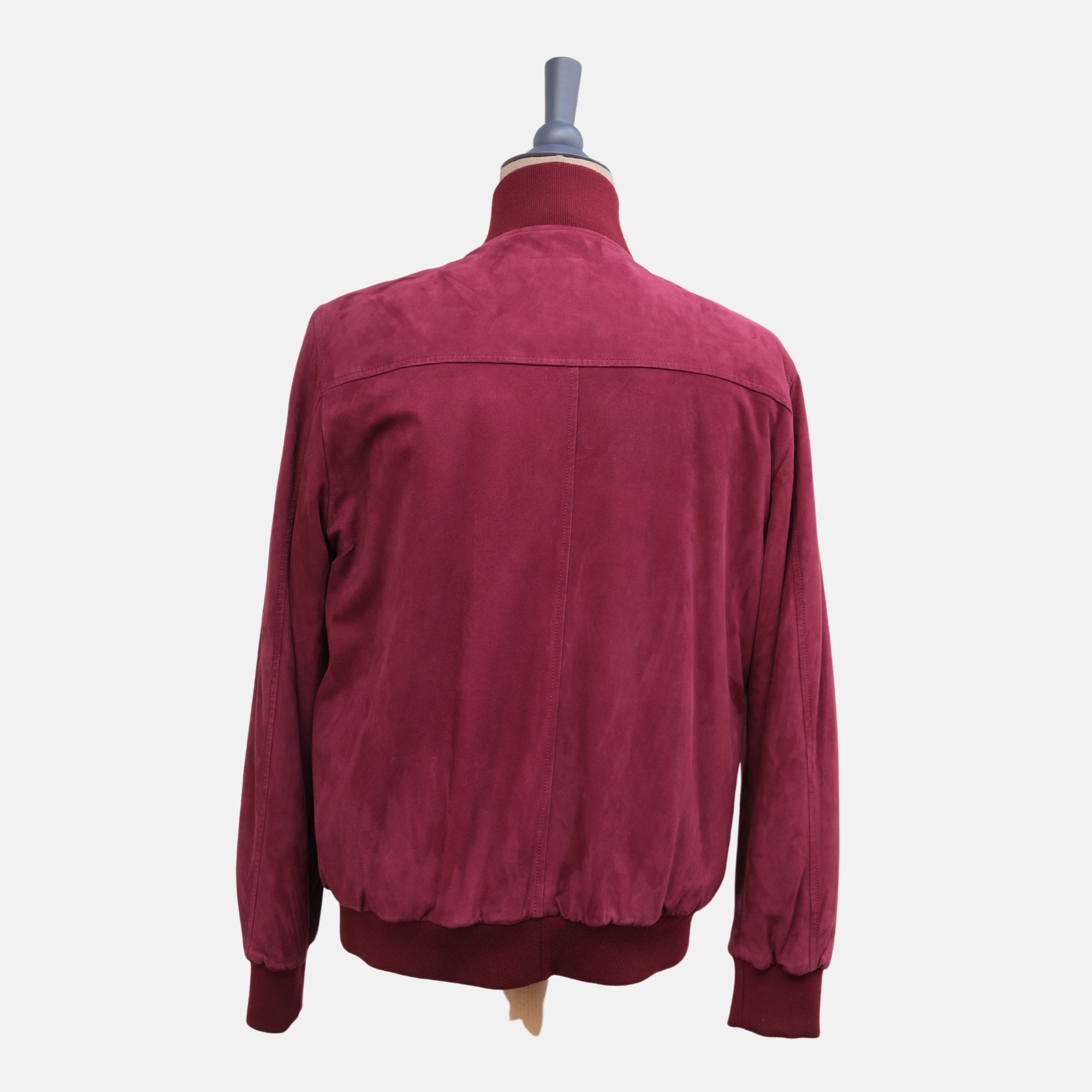 Red Castarino Lined Suede Jacket (M)