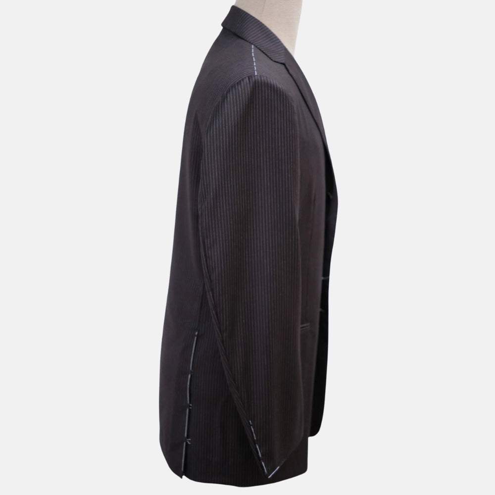 Charcoal Pinstriped Suit made of Wool (EU 48)