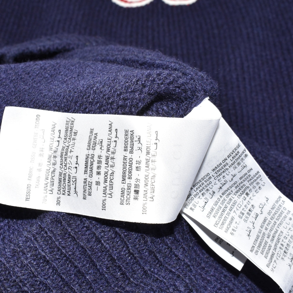 Navy Cardigan made of Wool/Cashmere (L)