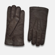 Brown Gloves made of Pecarry / Cashmere (8.5, 9)