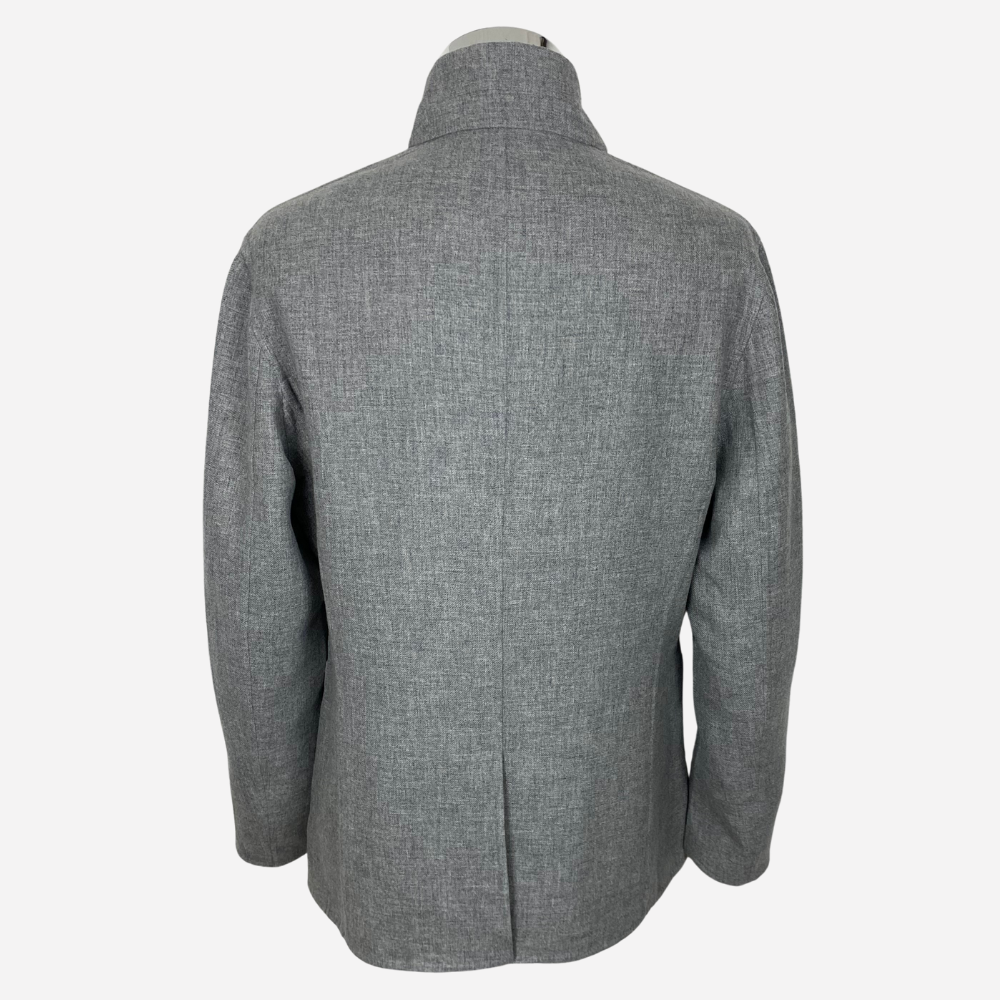 Grey/Beige Jacket made of Cashmere/Silk