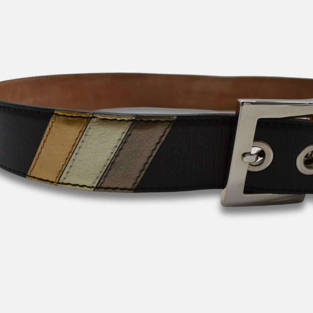 Black Leather Belt (90 cm)