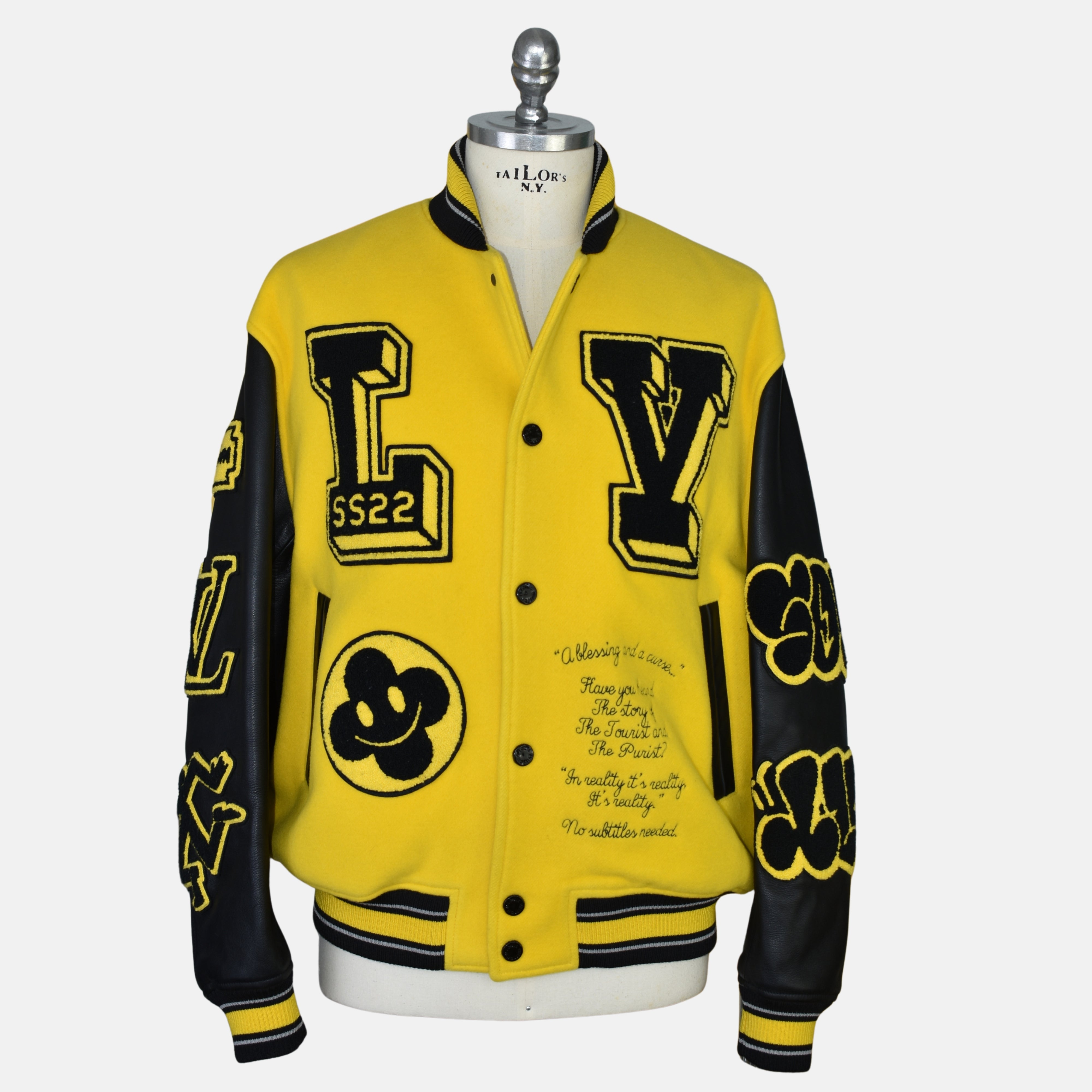 Black/Yellow Bomber Jacket SS22 (EU 52)