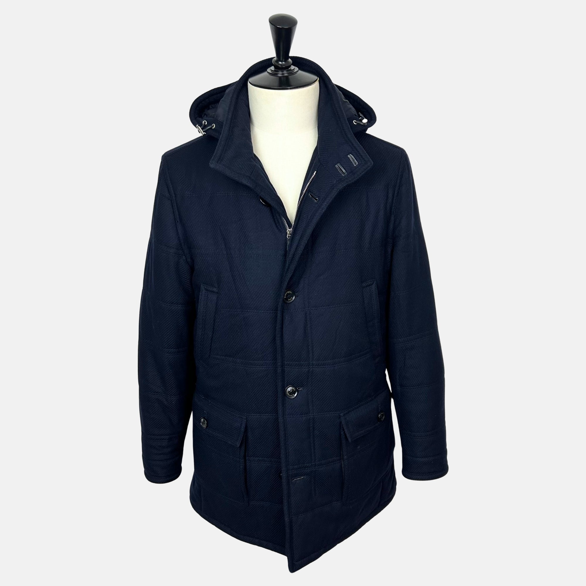 Navy  Parka made of Baby Cashmere (EU 50)