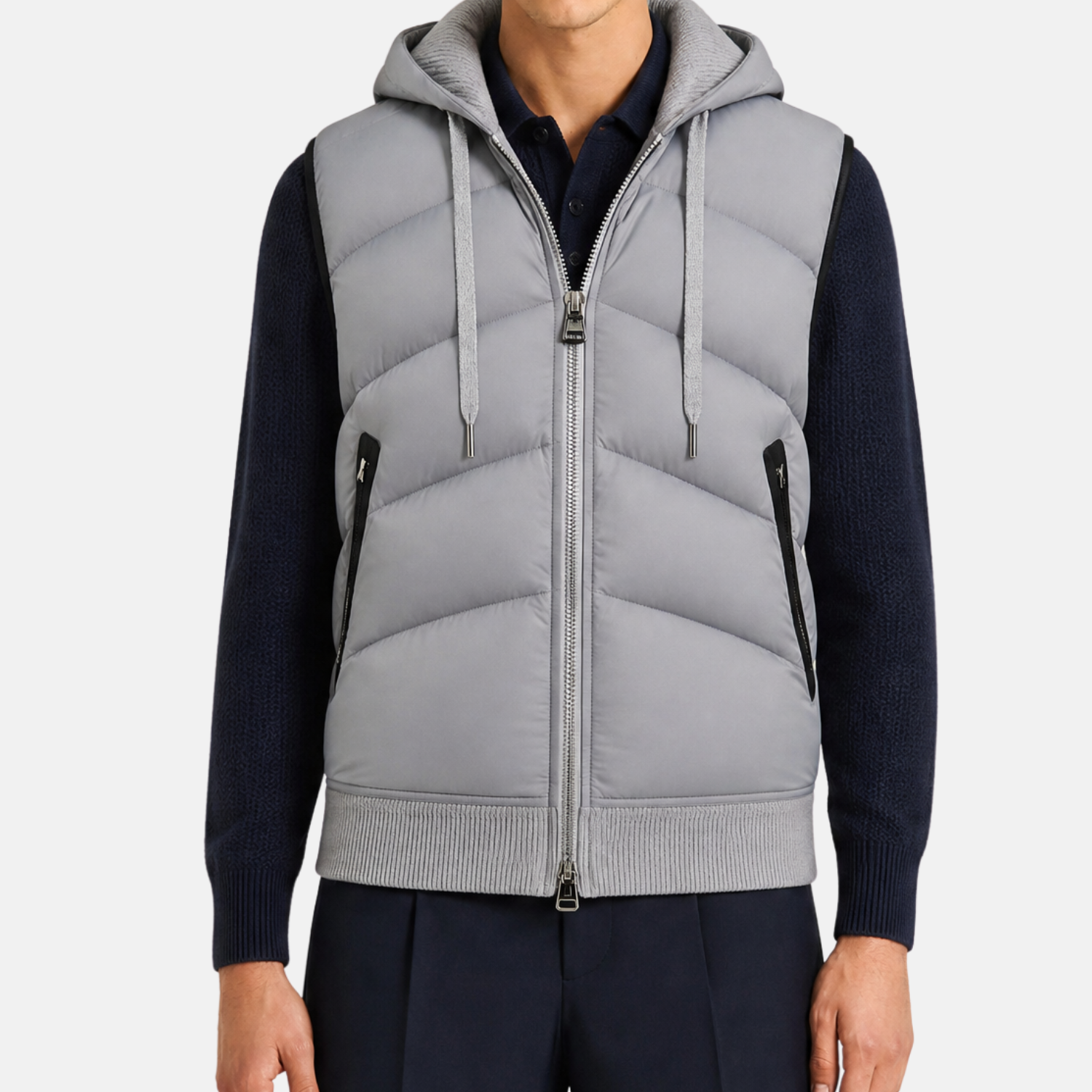 Grey Down Vest (EU 48)