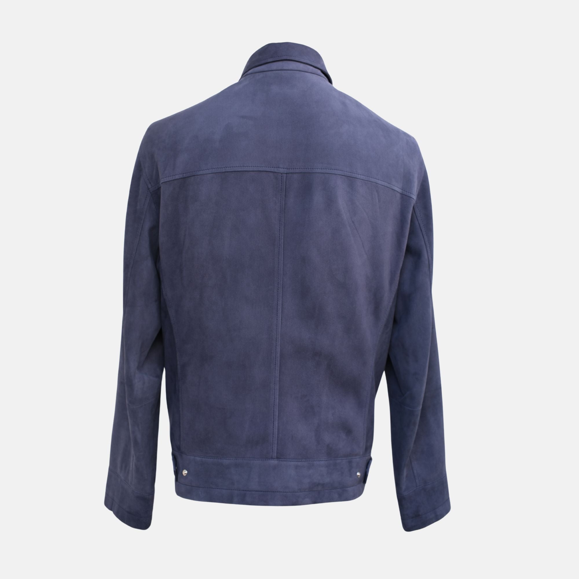 Navy Blue Suede Blouson (XL)