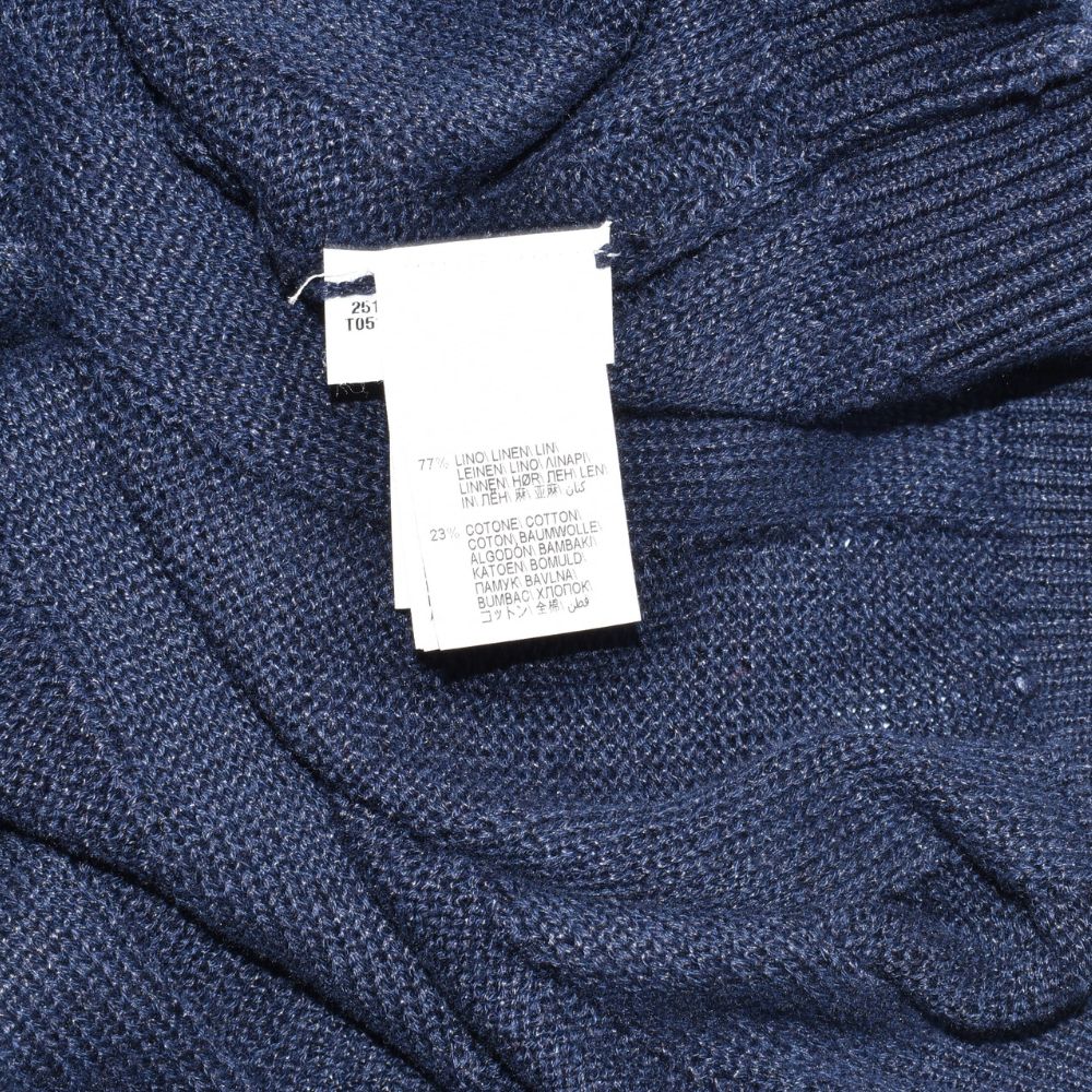 Navy Poloshirt made of Linen/Cotton (EU 52)