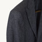 Charcoal Flannel Chalk Stripe Wool Suit (50)