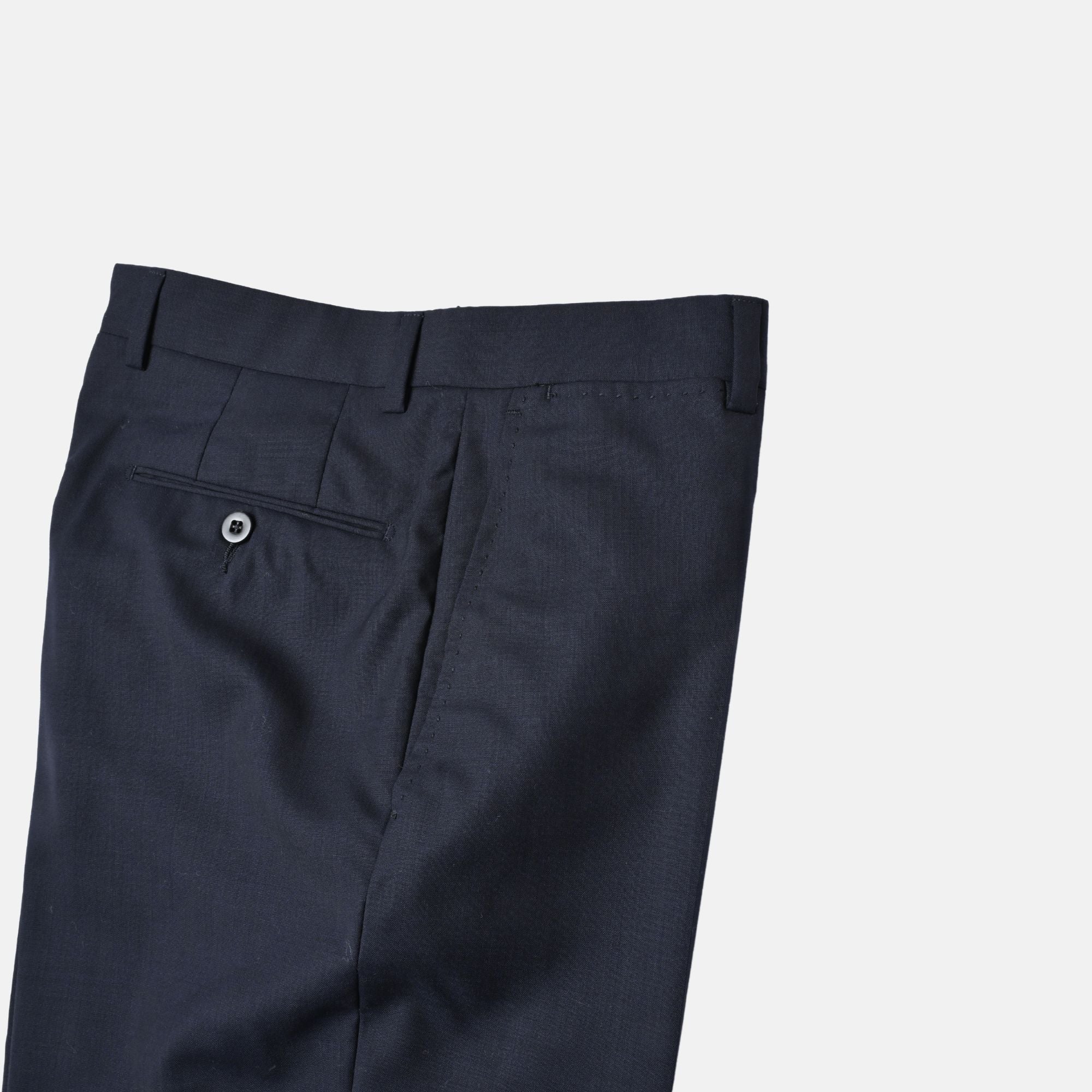 Navy Blue Pants of Light Wool (EU 44)