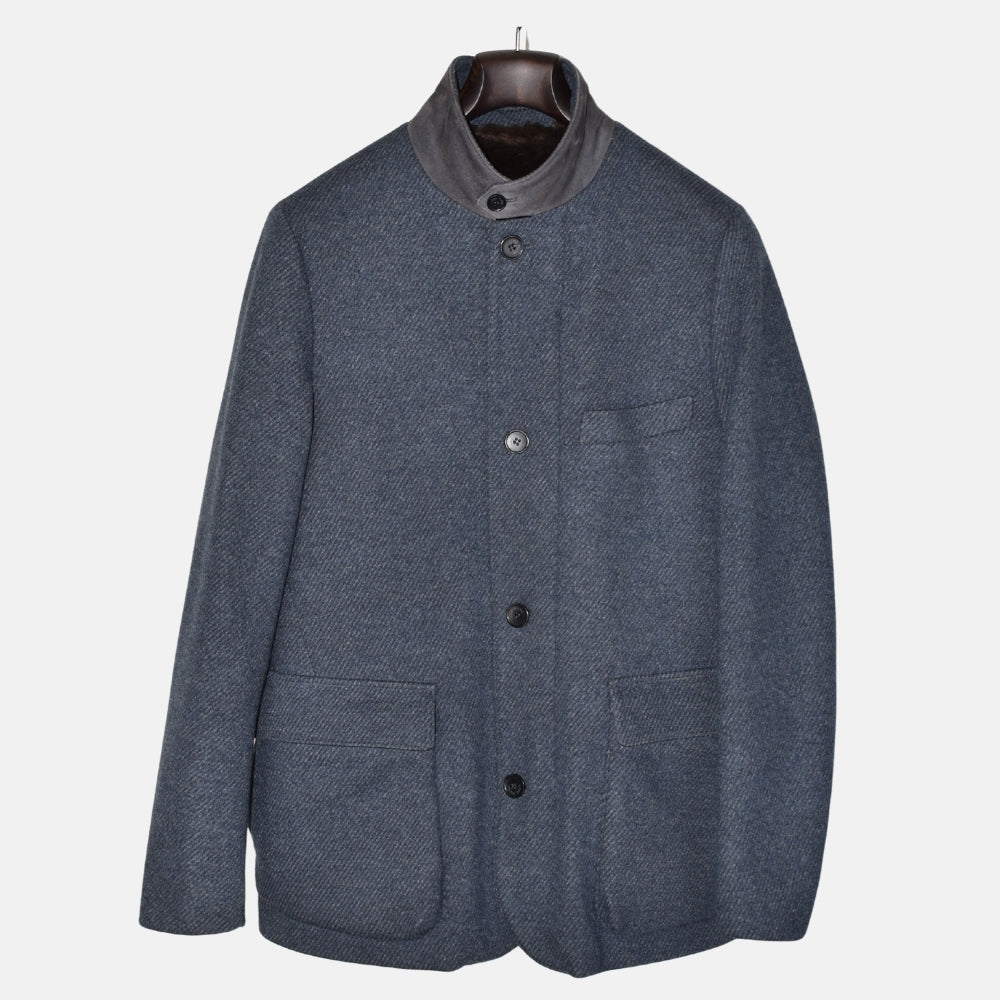 Blue Roadster Nutria Lined Jacket made of Cashmere (M)