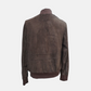 Brown Bomber-Jacket made of Suede