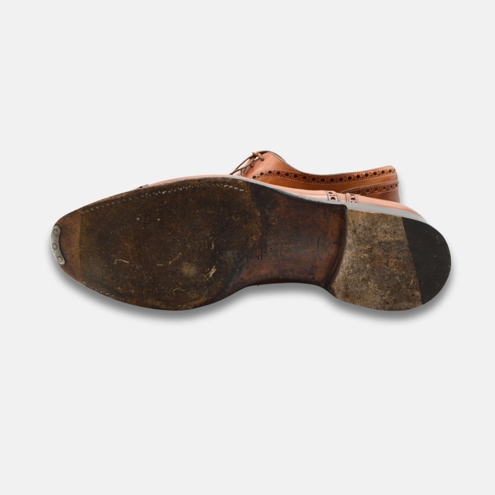 Cognacfarbene Schuhe aus Leder