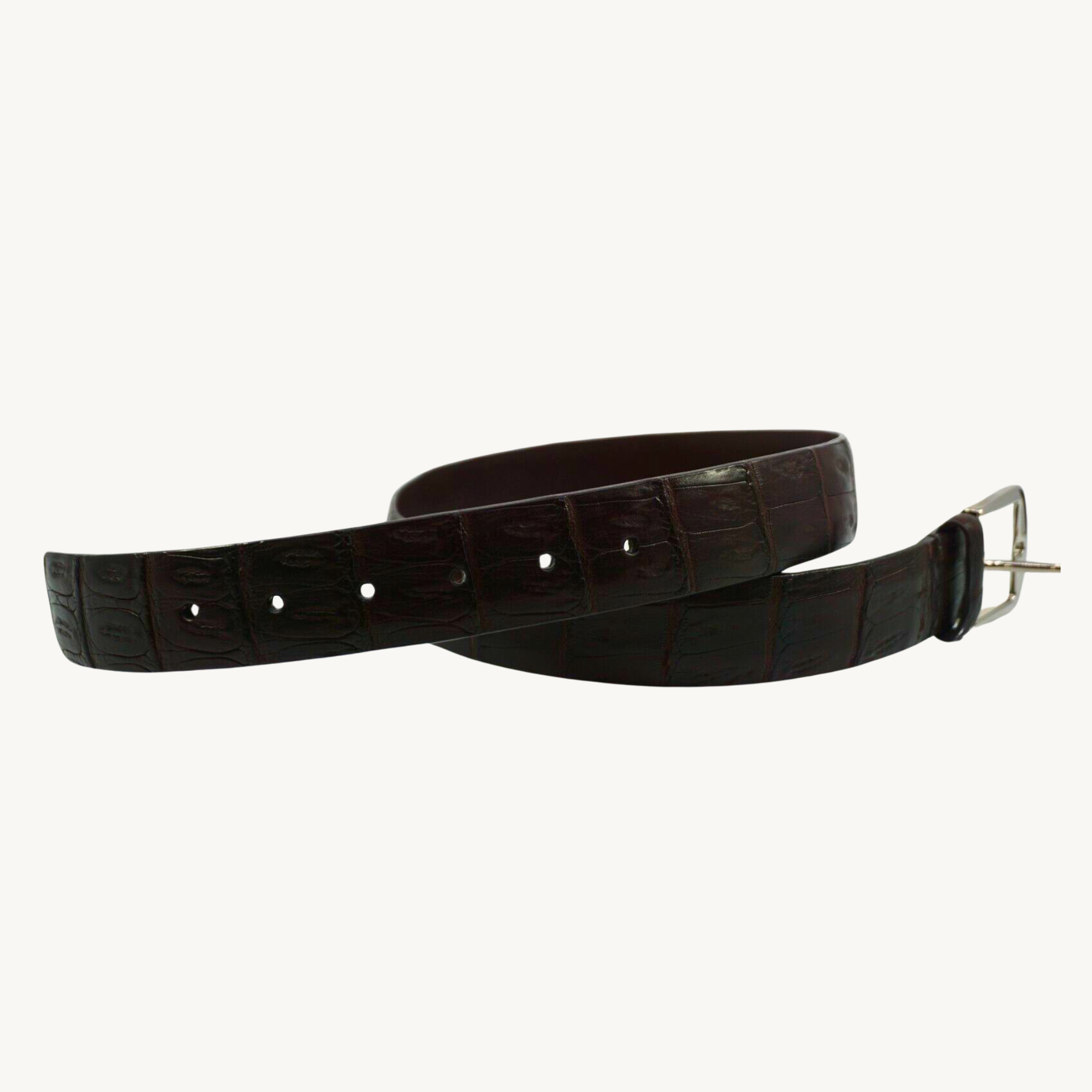 Brown Crocodile Belt