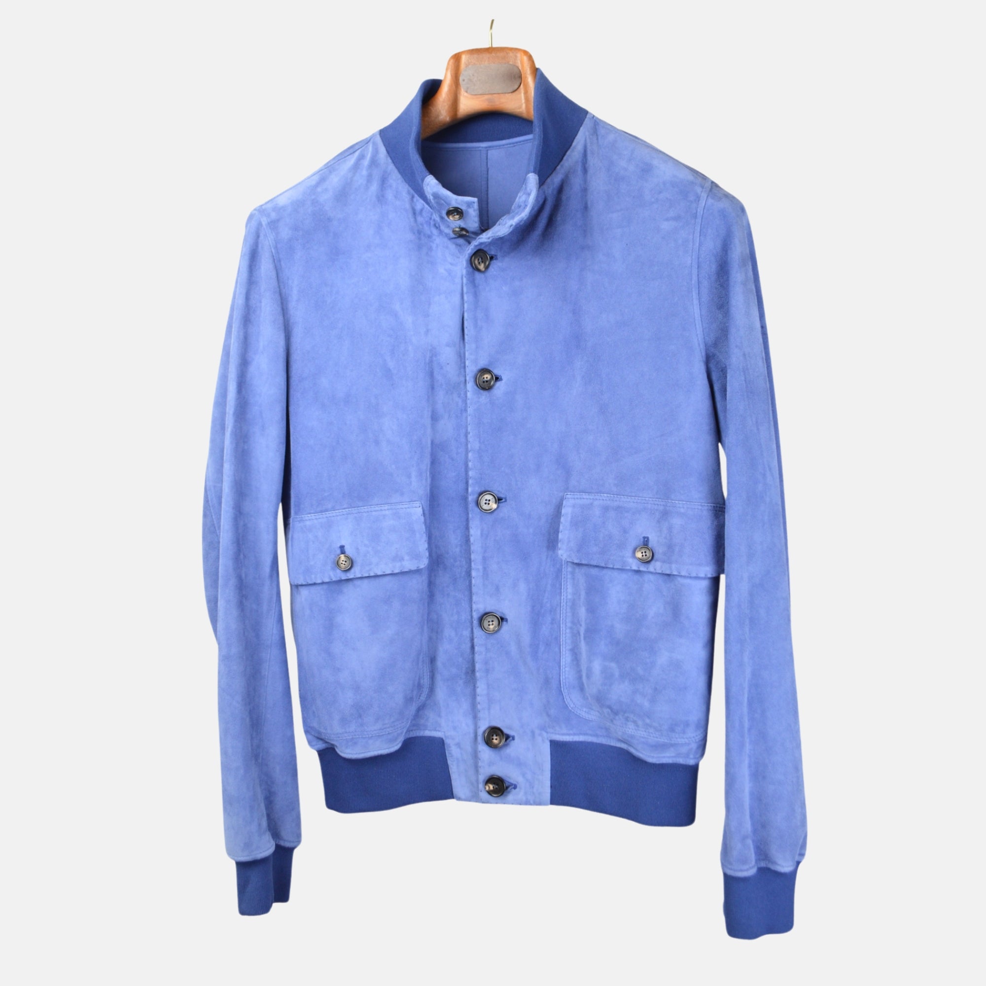 Saphire Blue Suede Jacket (50)