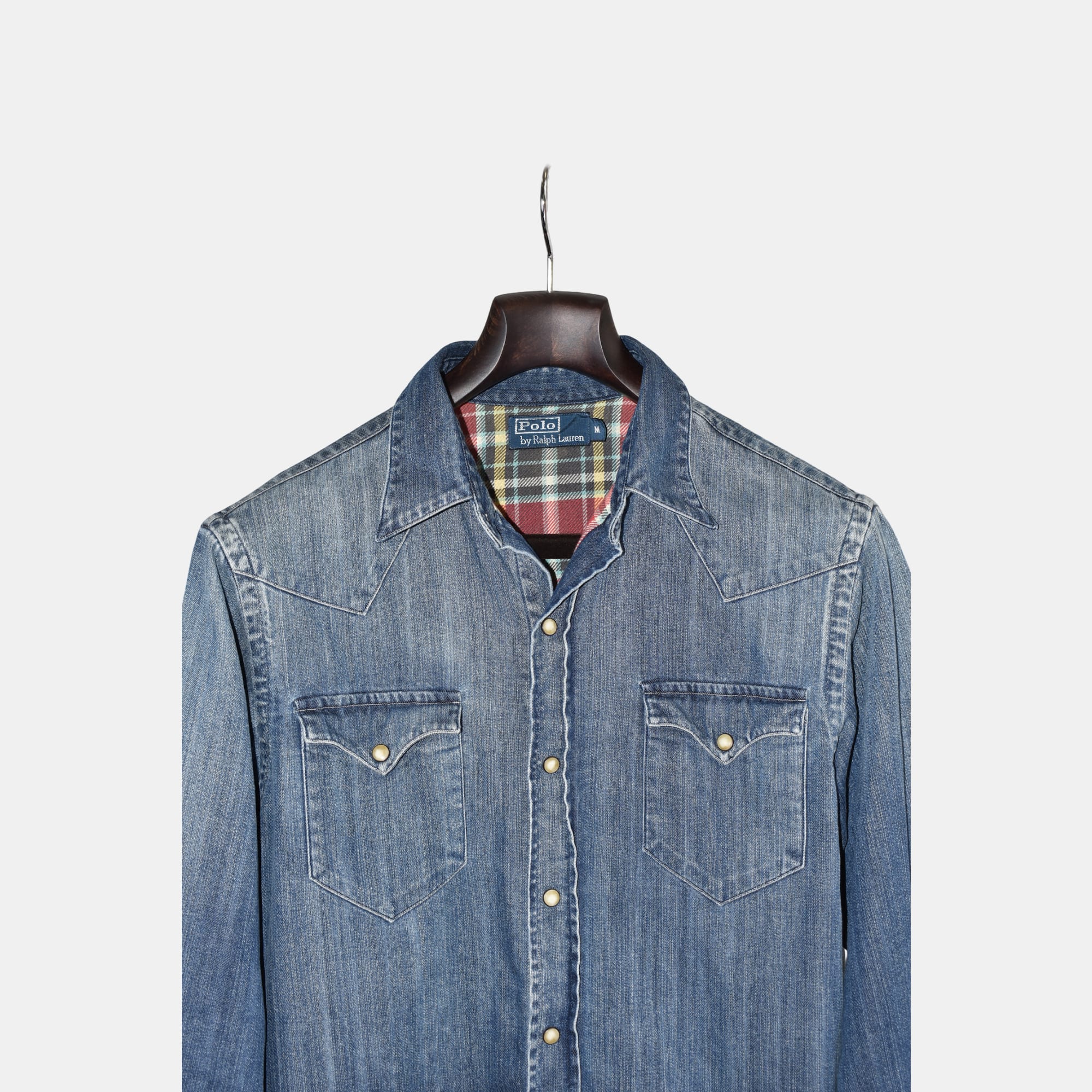 Blue Denim Overshirt made of Cotton (M)