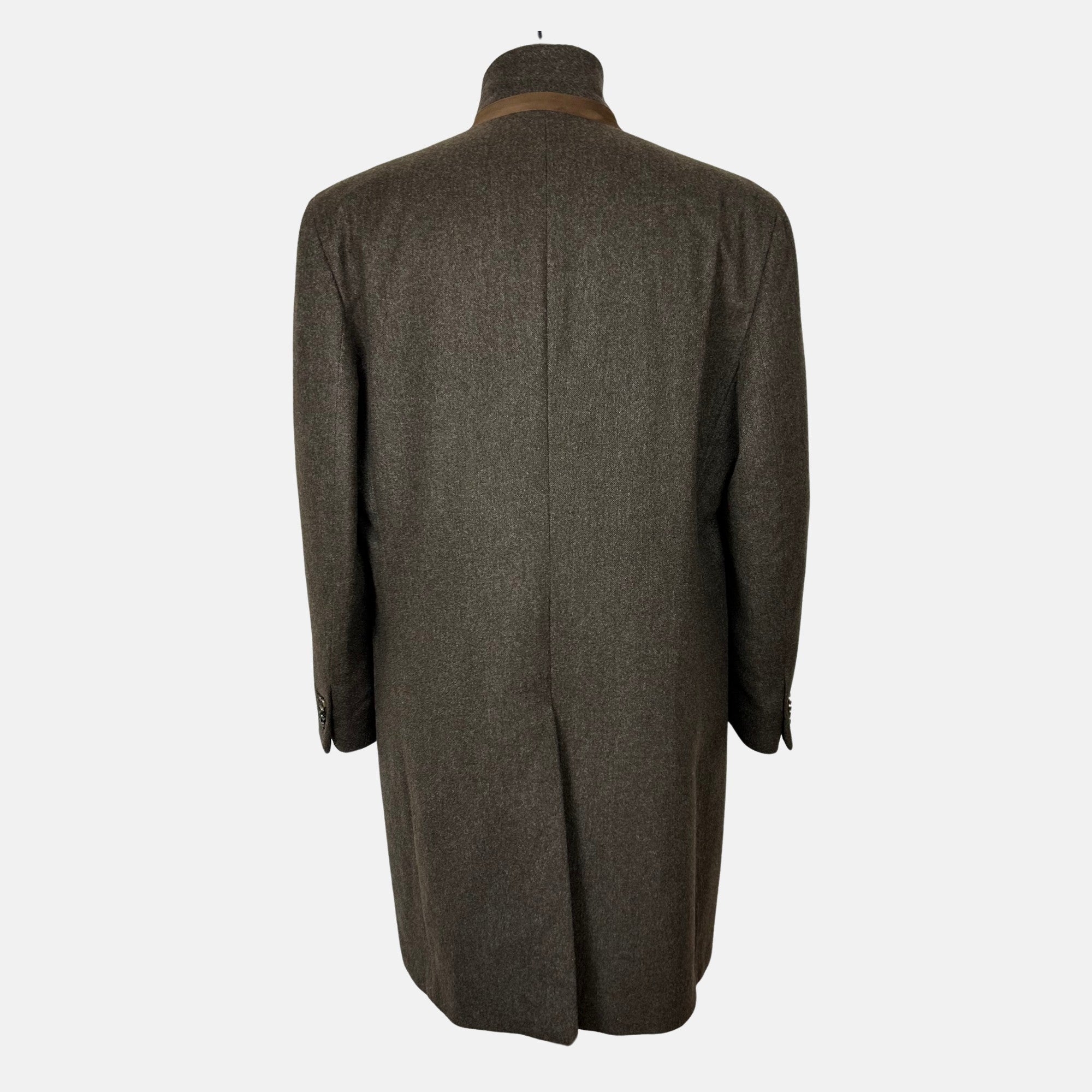 Brown Melange Coat made of Cashmere/Silk (55)