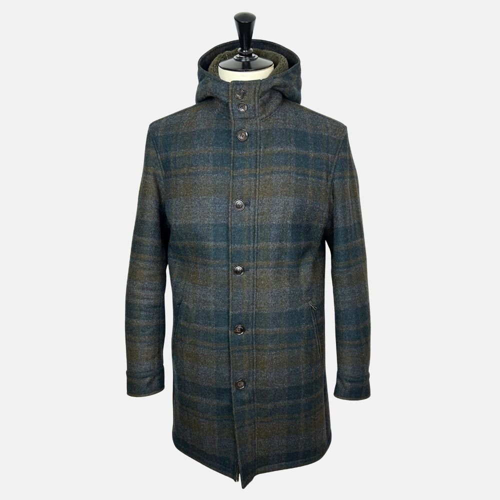 Multi-Coloured Shearling Parka made of Wool (EU 48)