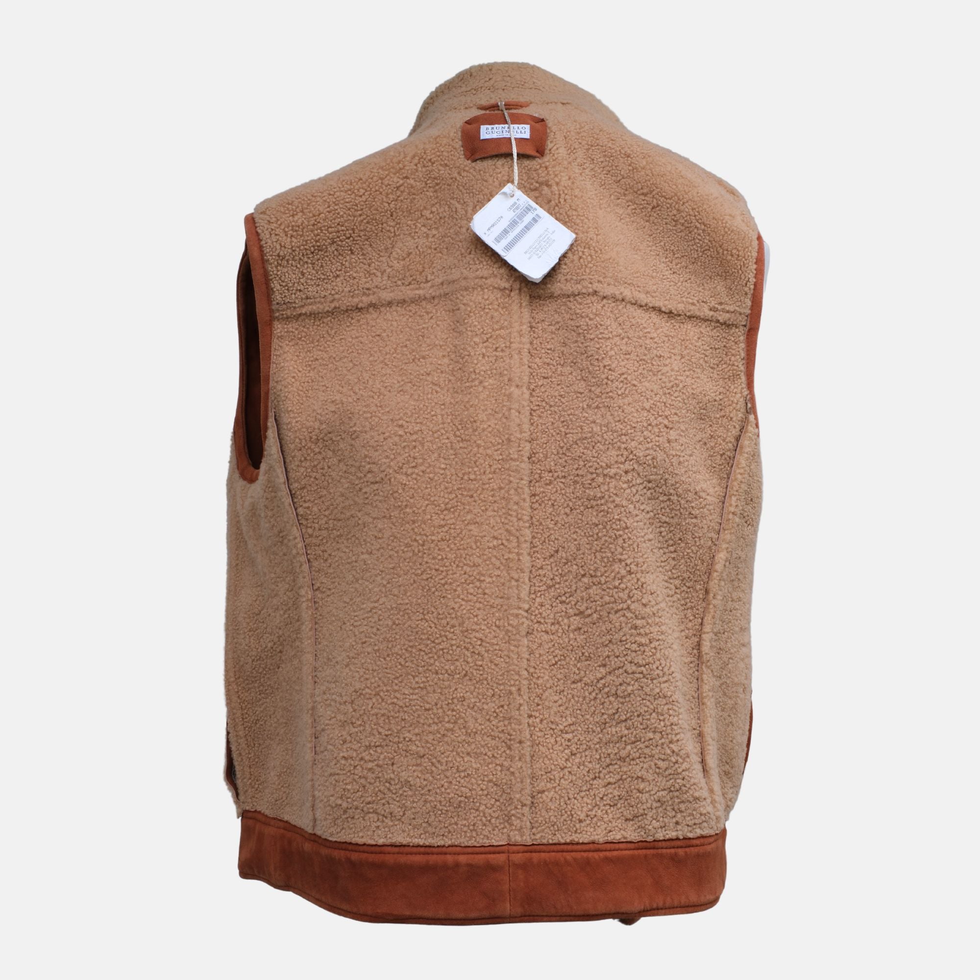 Light Brown Shearling Vest (M)