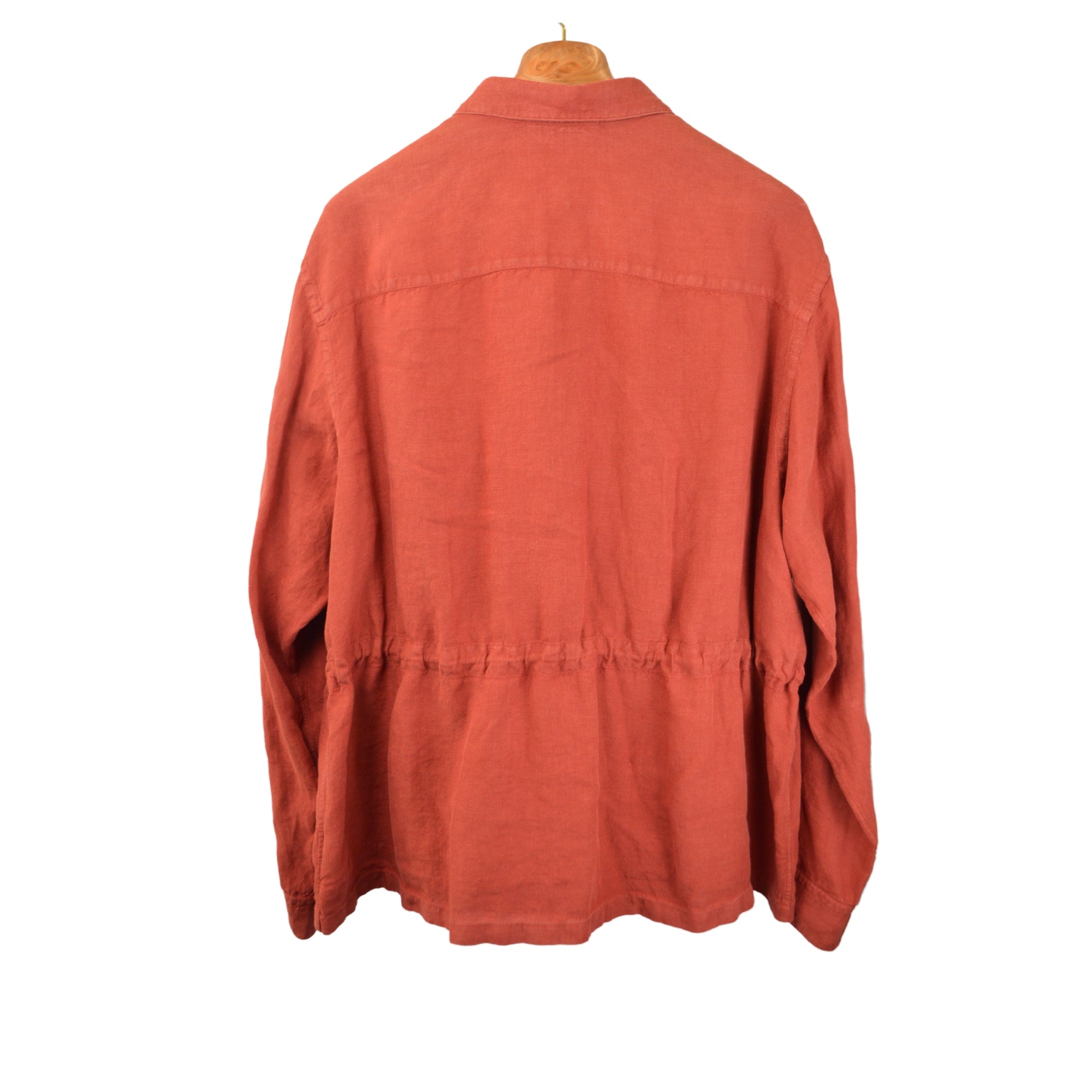 Red Overshirt made of Linen (XXL)