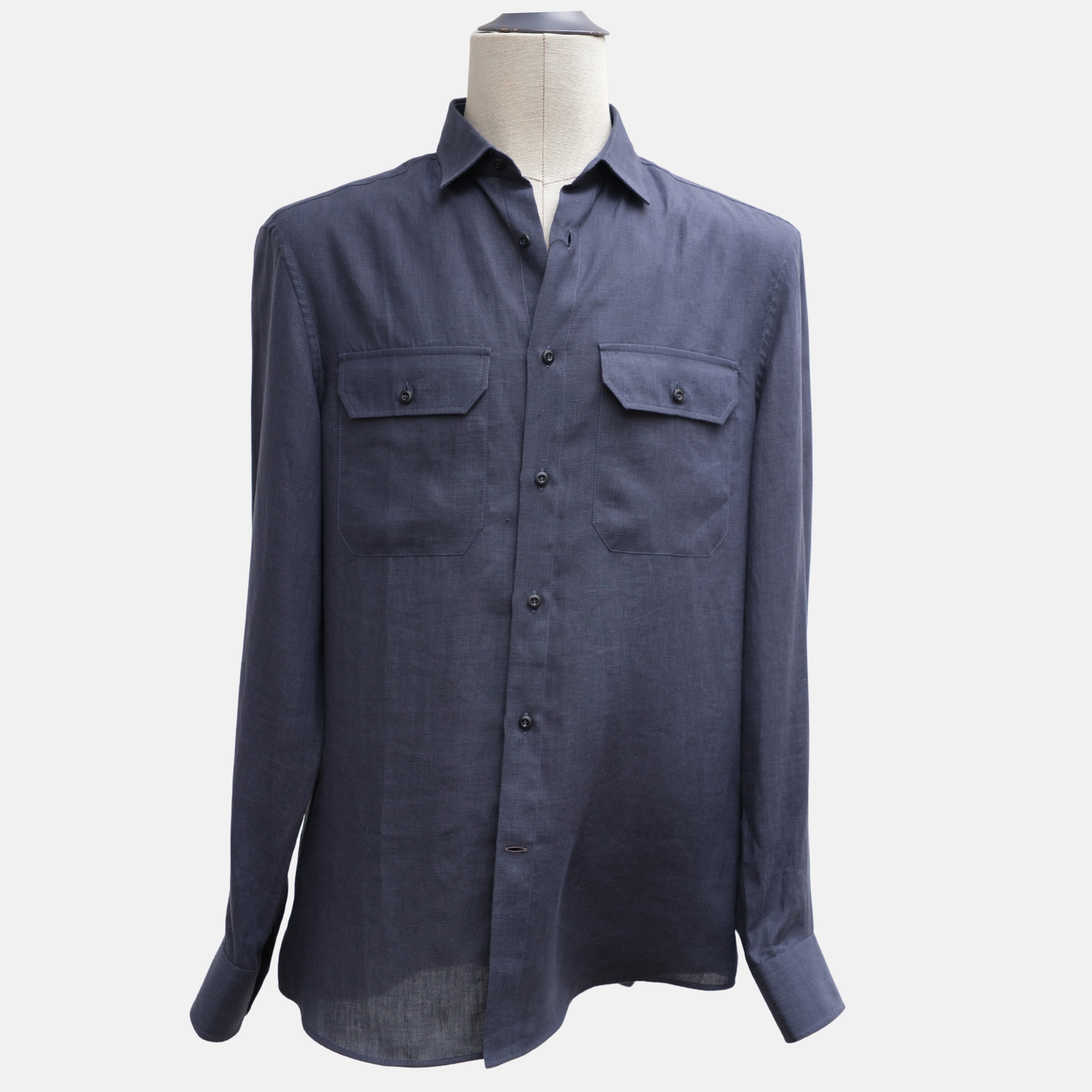 Blue Hemp Shirt (M)