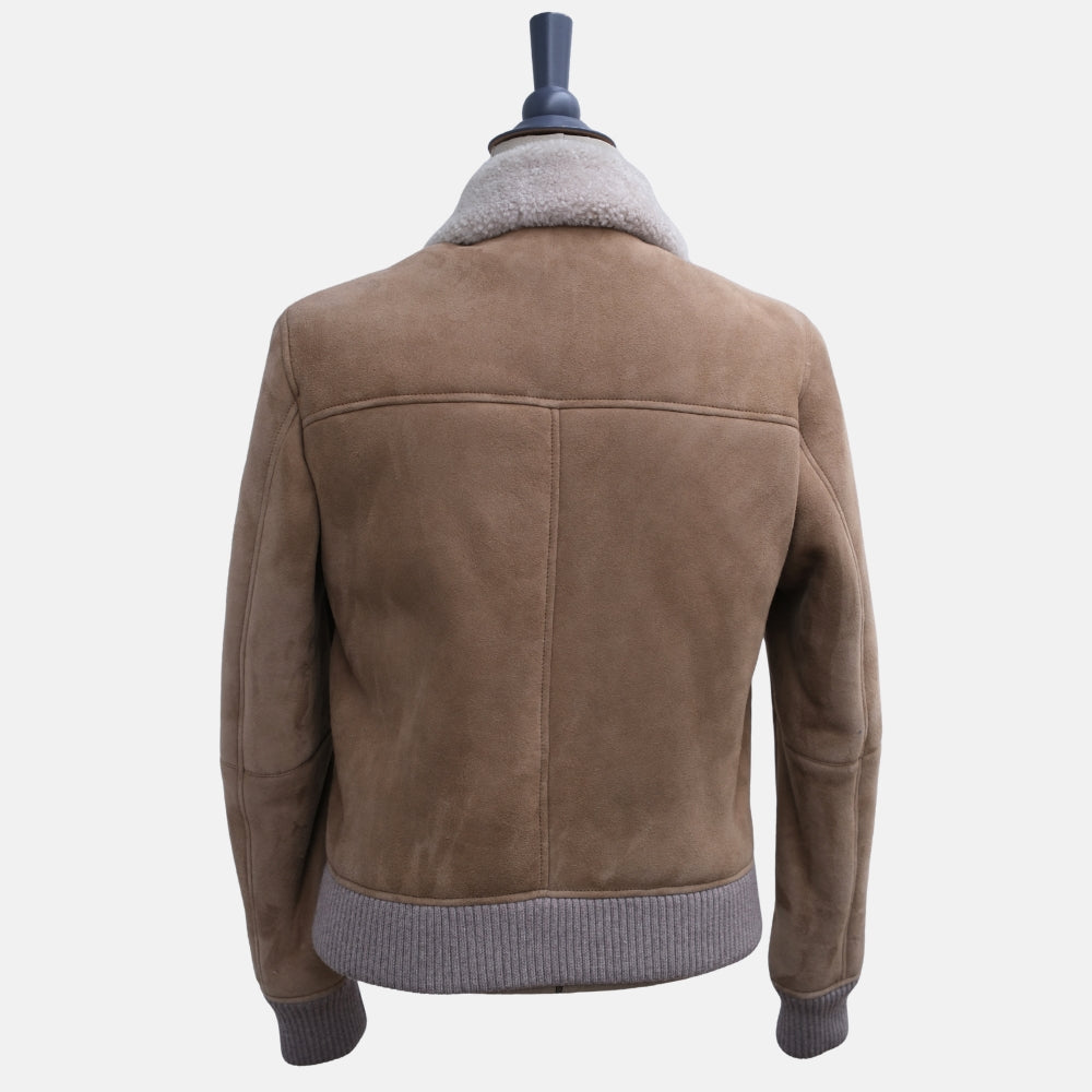 Beige Jacket made of Shearling (EU 48)