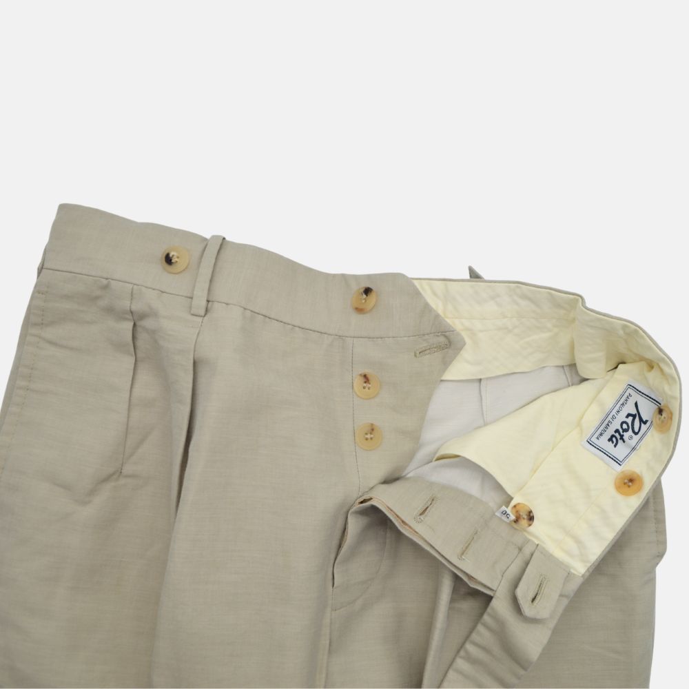 Beige/Grey Pants made of Cotton (46)