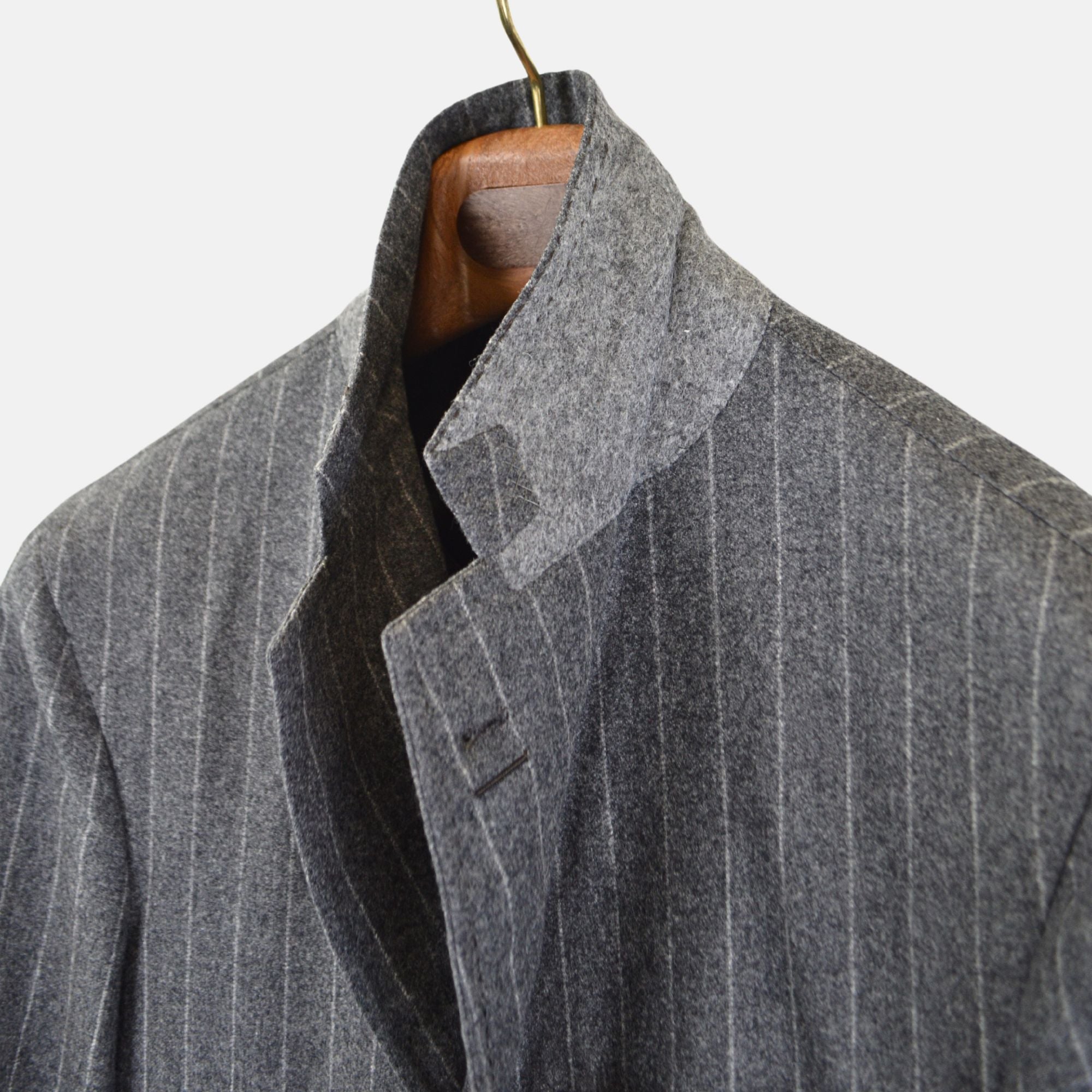 Grey Chalkstripe Blazer made of Wool (50)