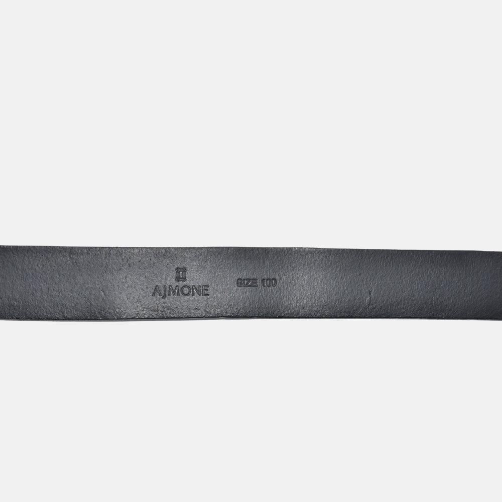 Black Belt made of Leather (100 cm)