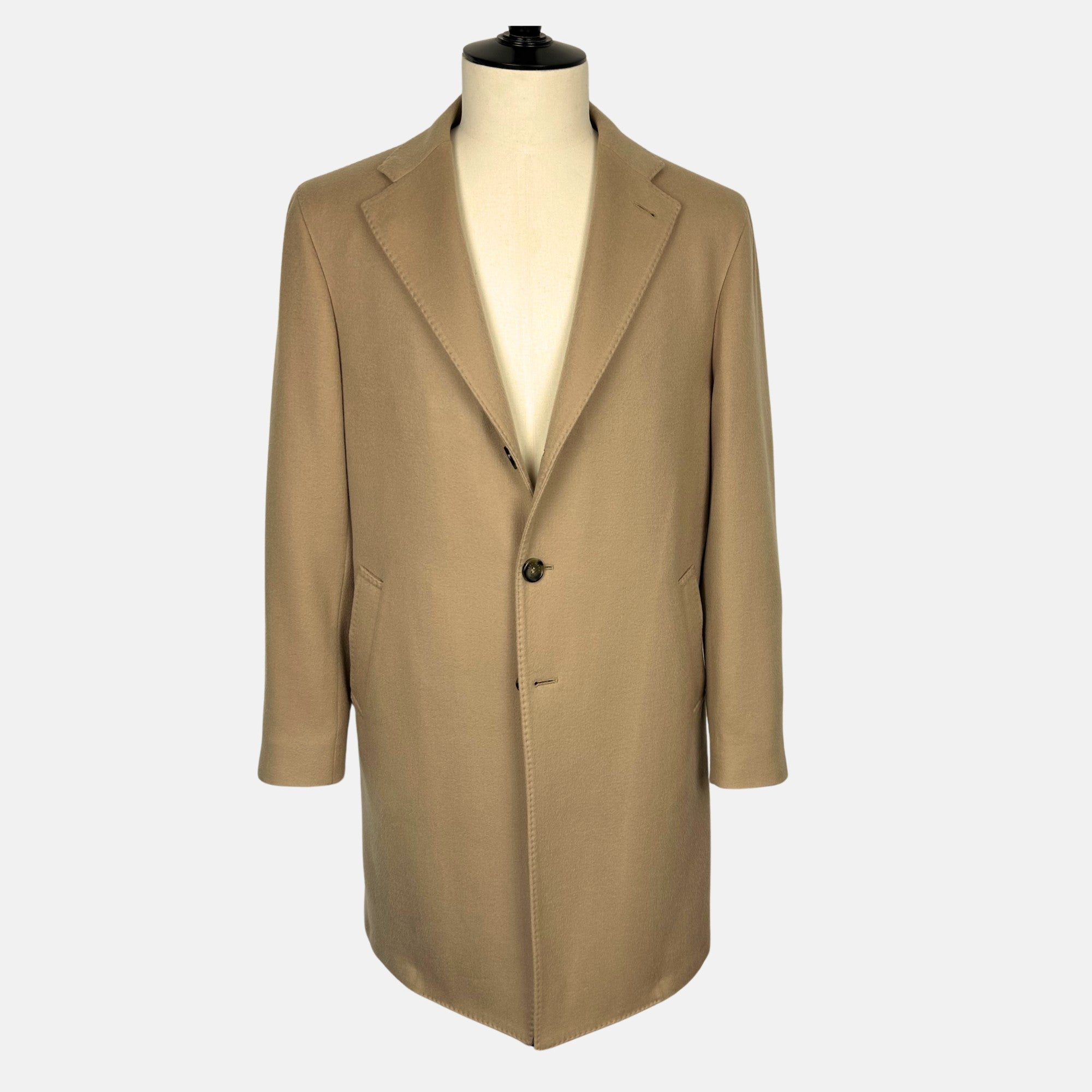 Beige Cashmere Coat (EU 52)