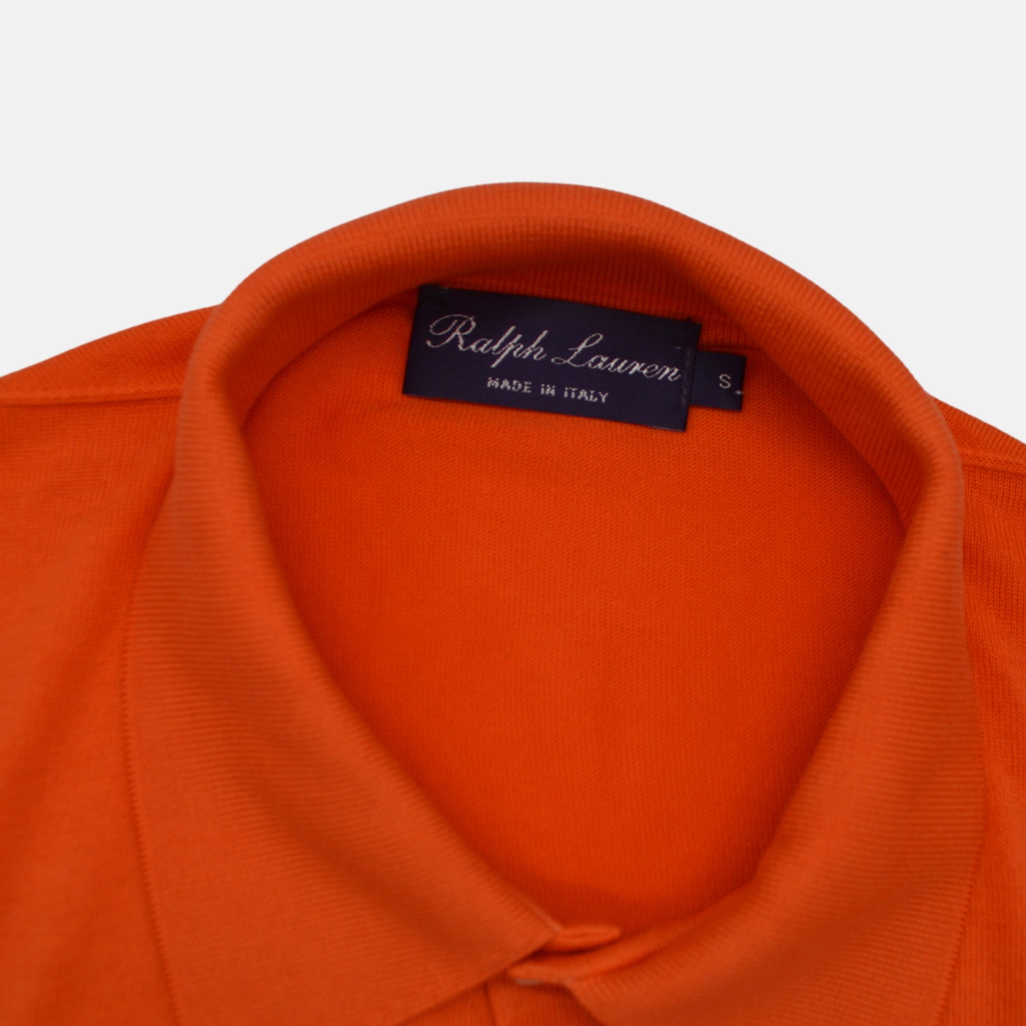 Orange Polo Shirt made of Cotton (S)