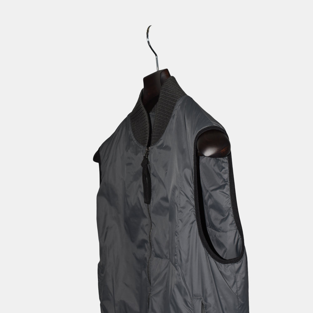 Gray Vest made of Polyamide (EU 48)