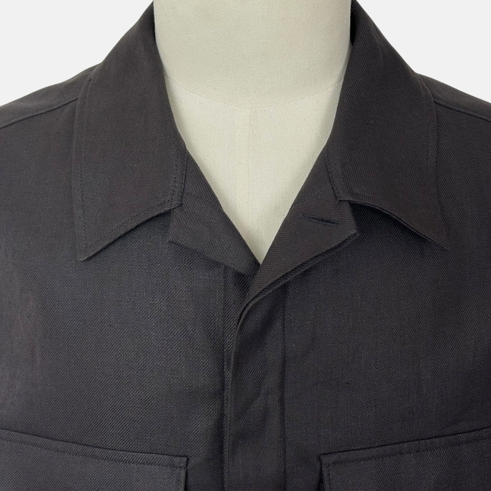 Brown Overshirt made of Linen (XL)