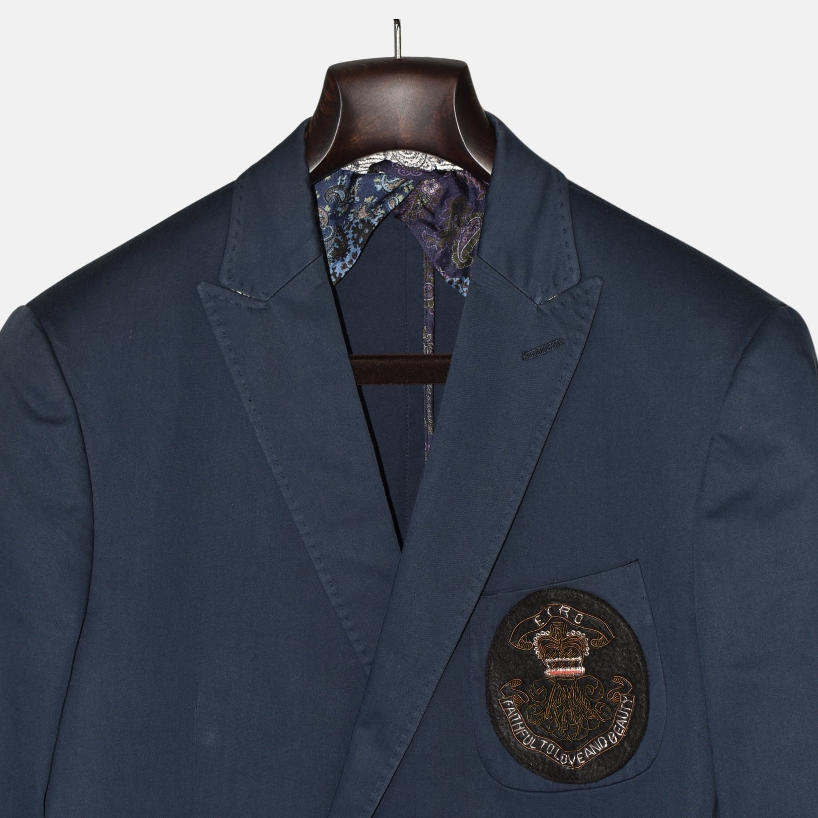 Indigo Blue Doublebreasted  Blazer made of Cotton (EU 50)
