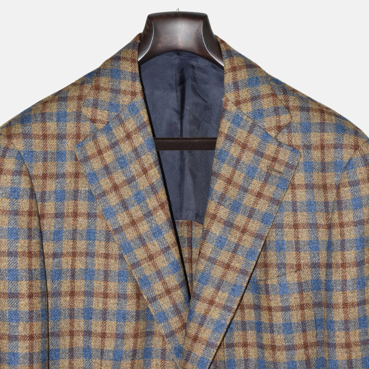 Multicoloured Checkered Blazer made of Wool (EU 52L)