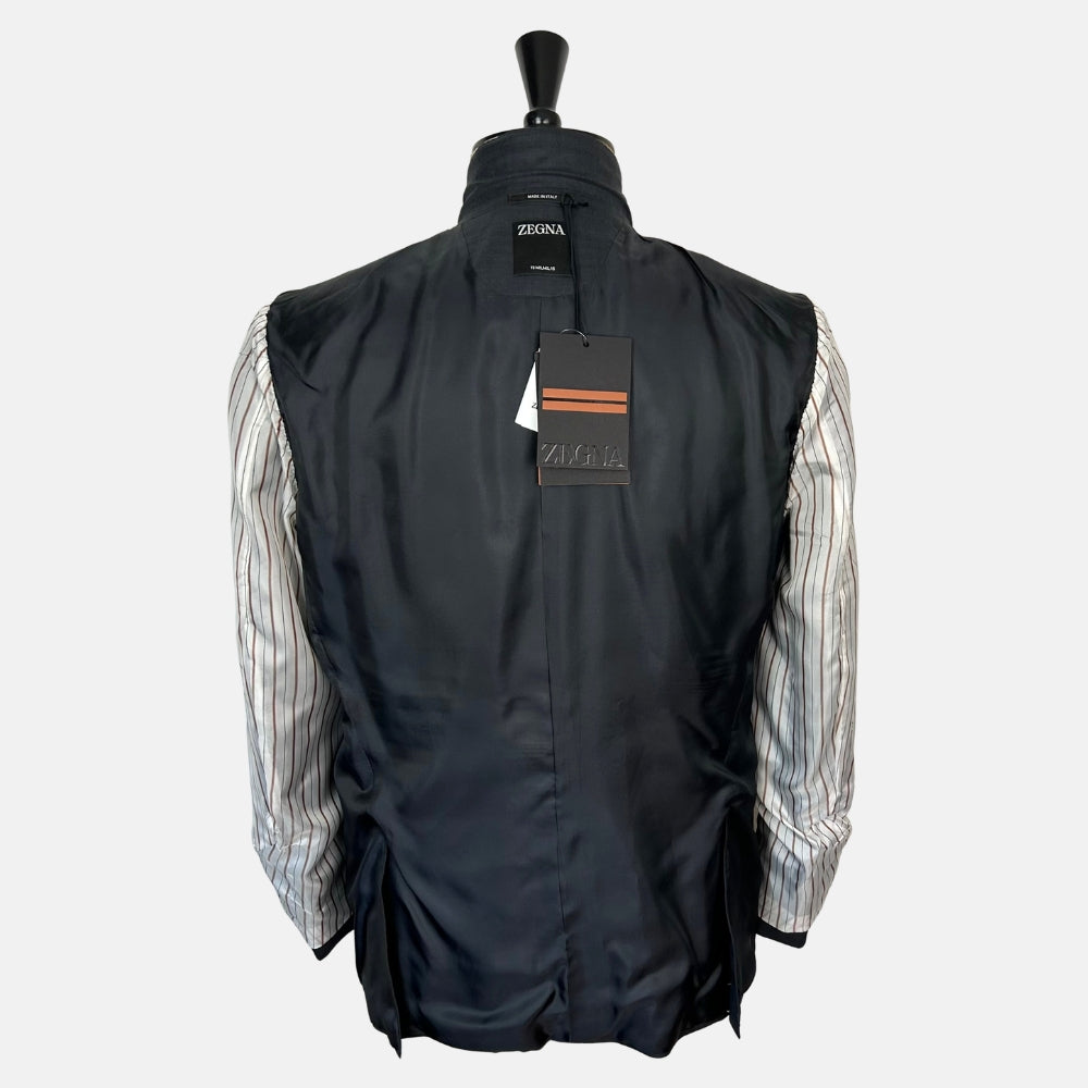 Gray Melange Suit made of Wool (EU 50)