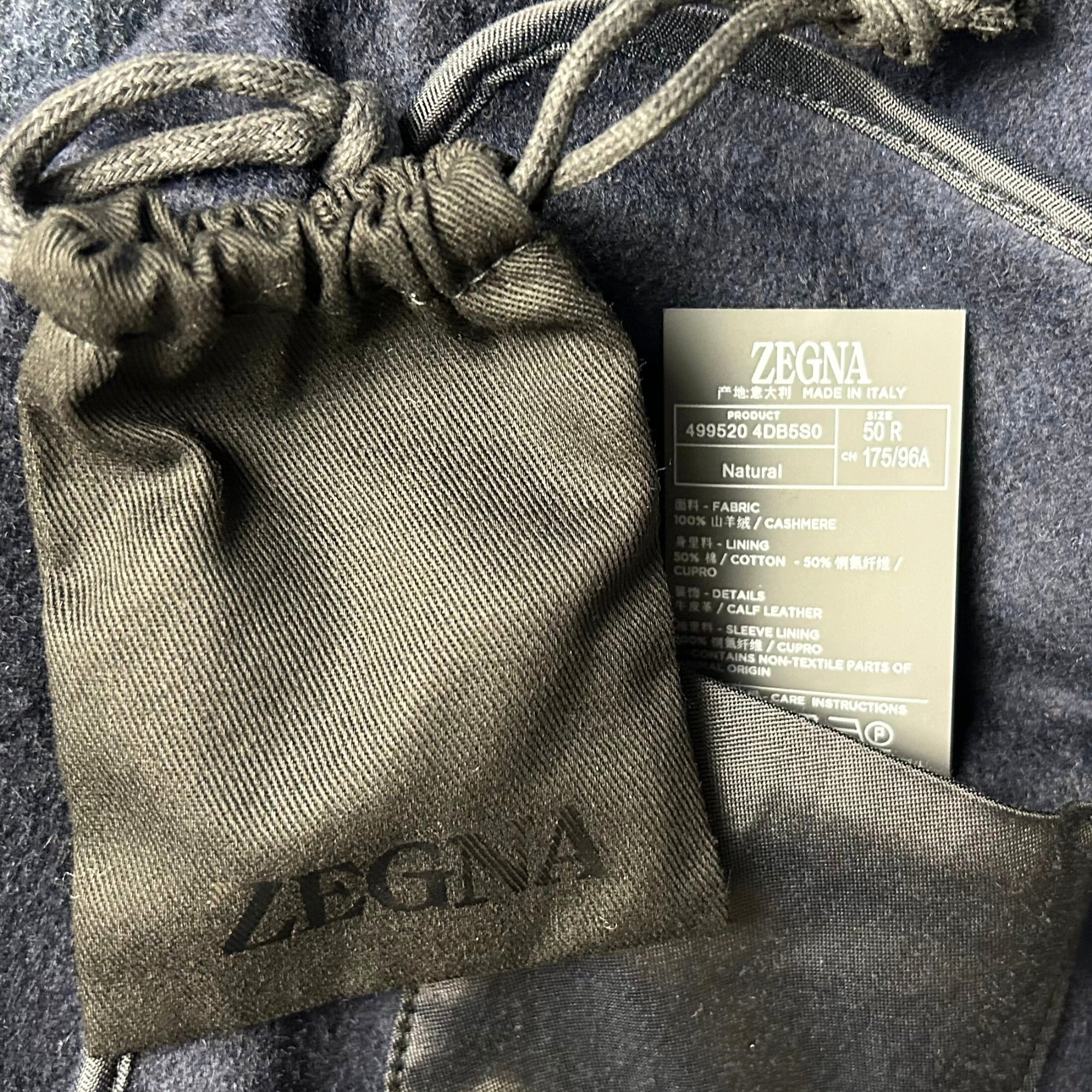 Blue Melange  Coat made of Cashmere (EU 50)