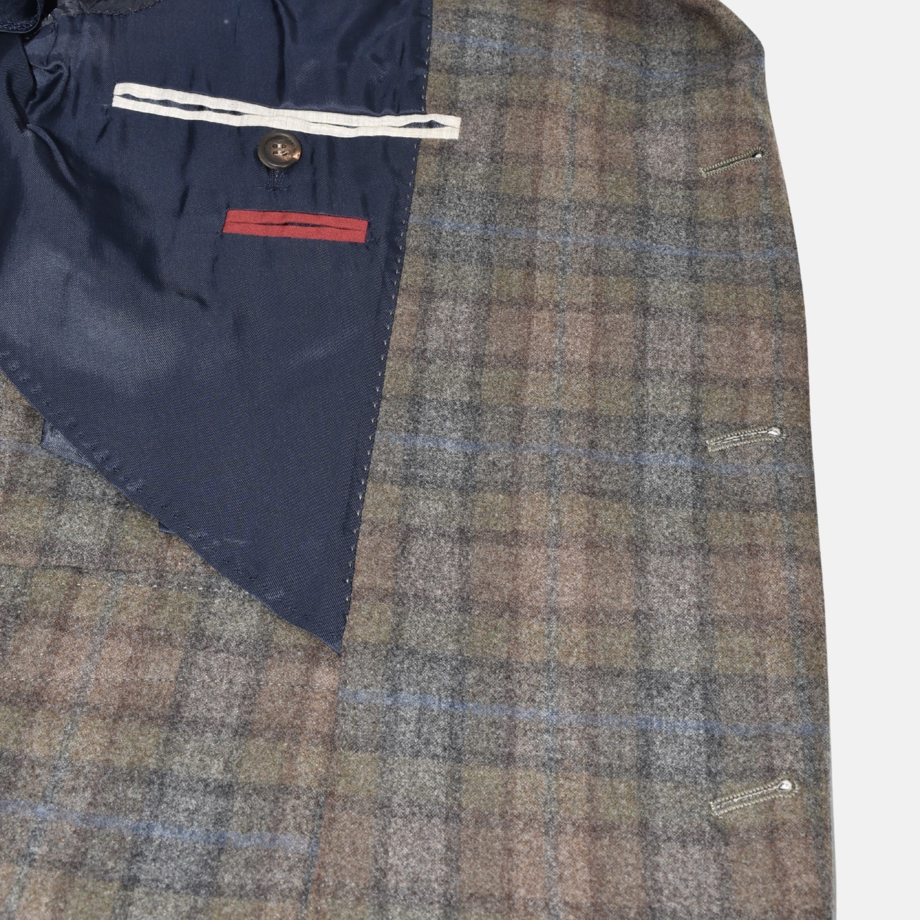 Checked Green Blazer Wool/Cashmere (EU 50)