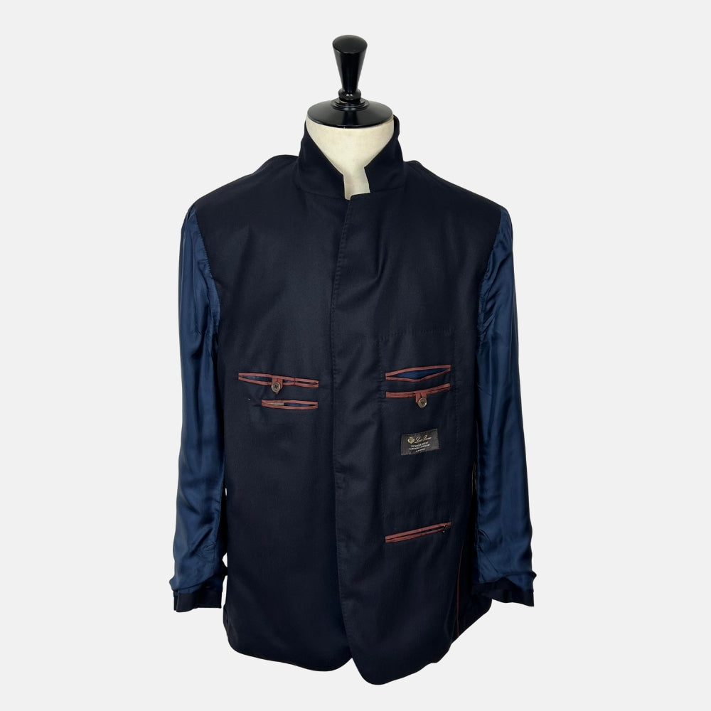 Dark Navy Cashmere Blazer (3XL)