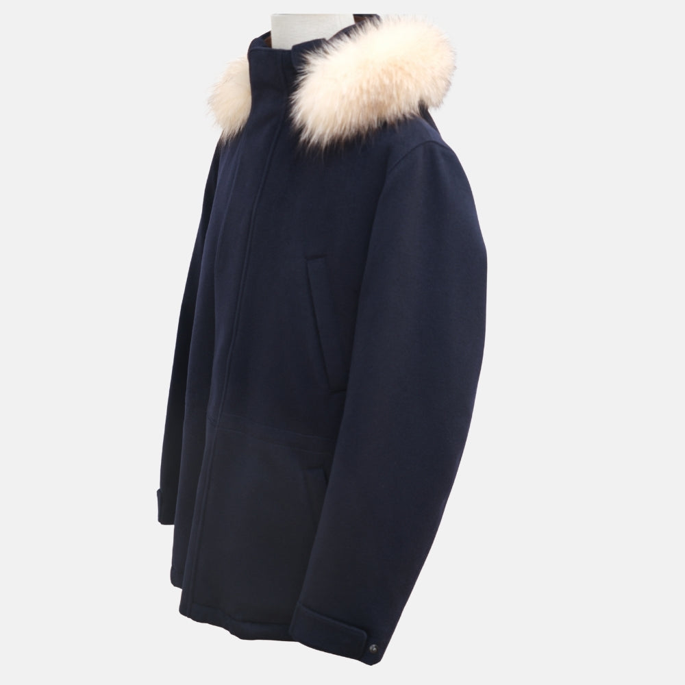 Navy Blue Icer Coat made of Cashmere (L)