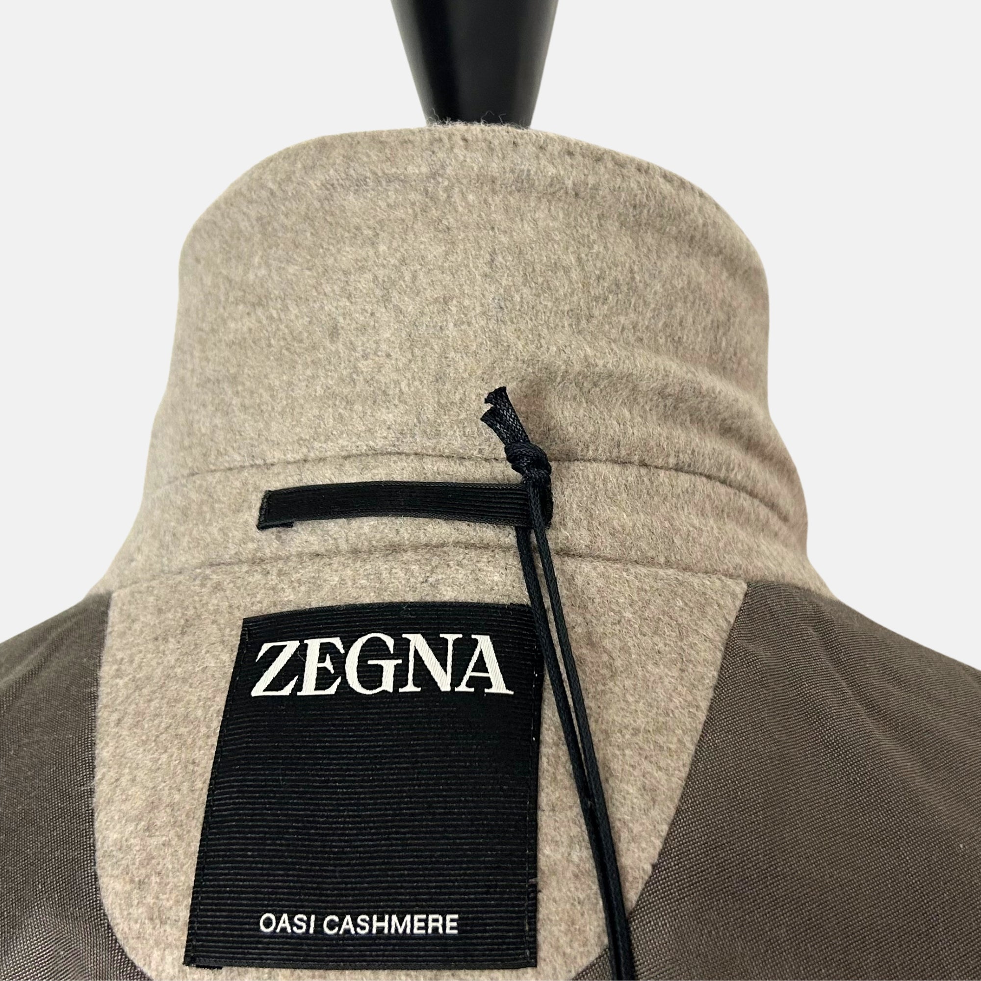 Greige Melange Coat made of Cashmere (EU 52)
