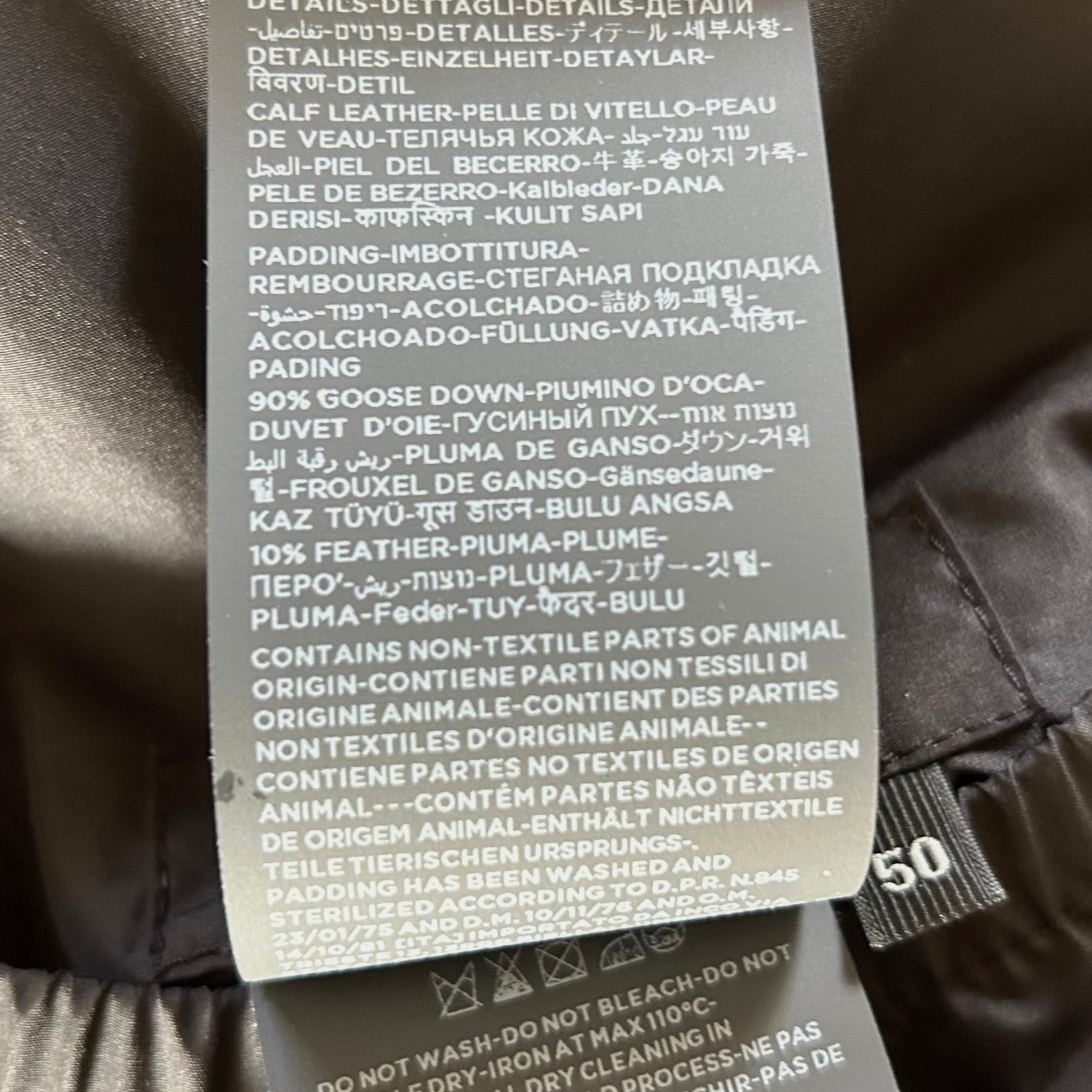Navy Jacket made of Polyester/Leather Details (EU 50)