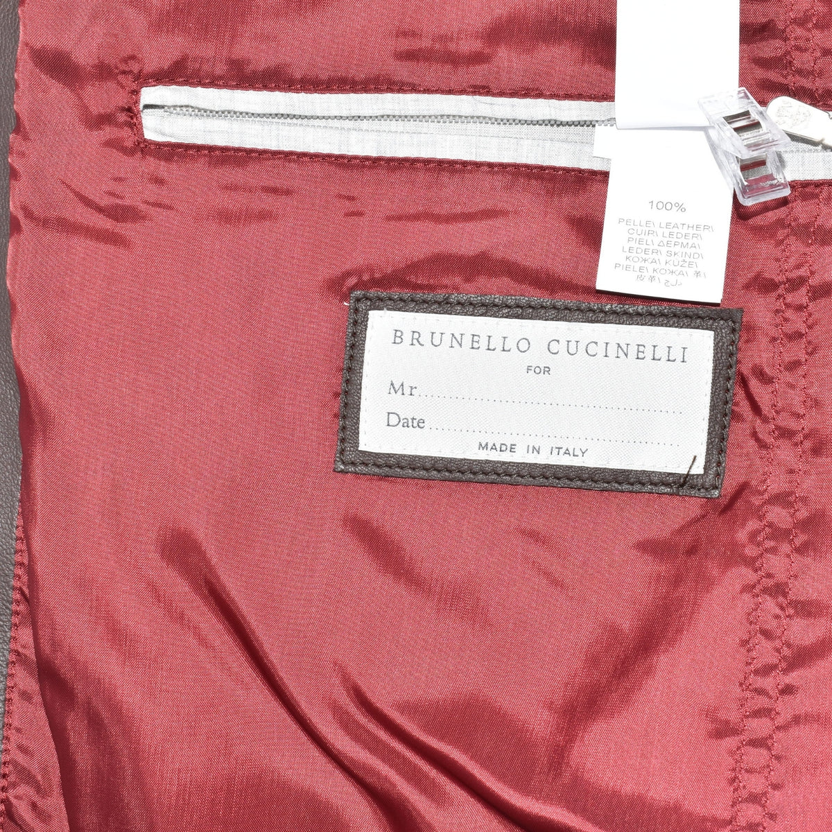 Braune Lederjacke (XL)