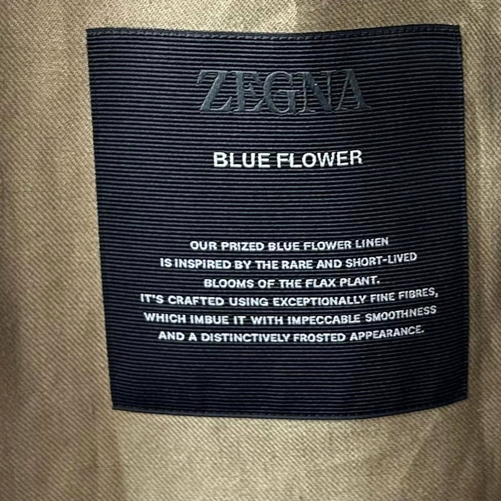Khaki Blazer made of Linen/Ramie (EU 54)
