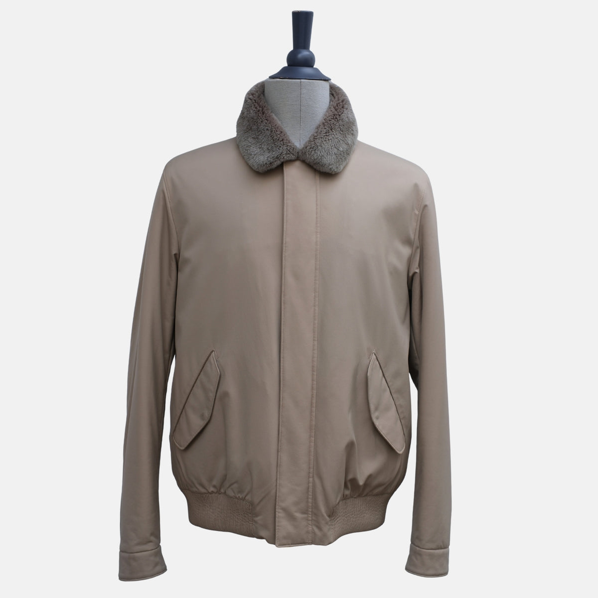 Beige "Storm System" Blouson/Mink lined (XL)