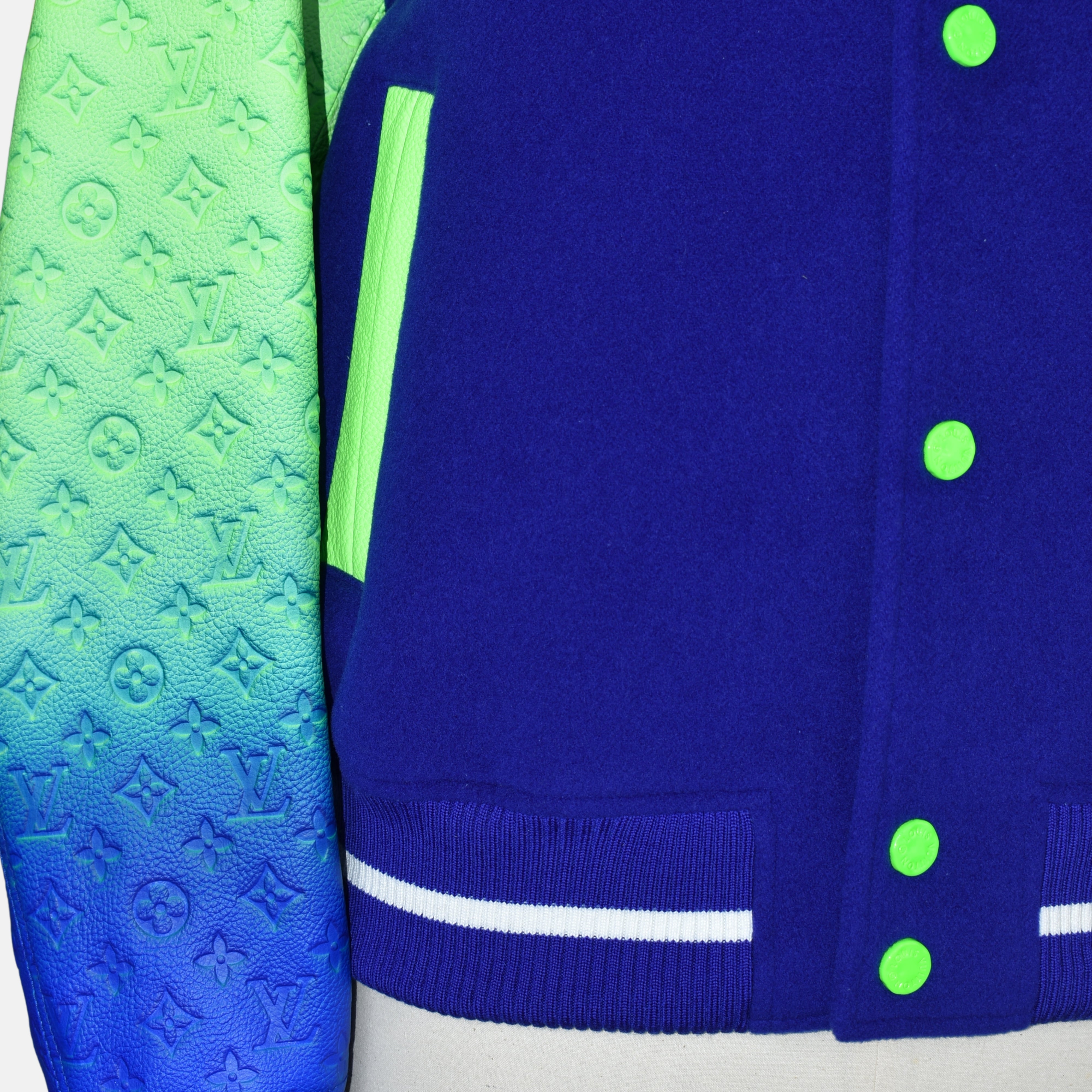 Blue/Green Gradient Bomber Jacket (EU 50)